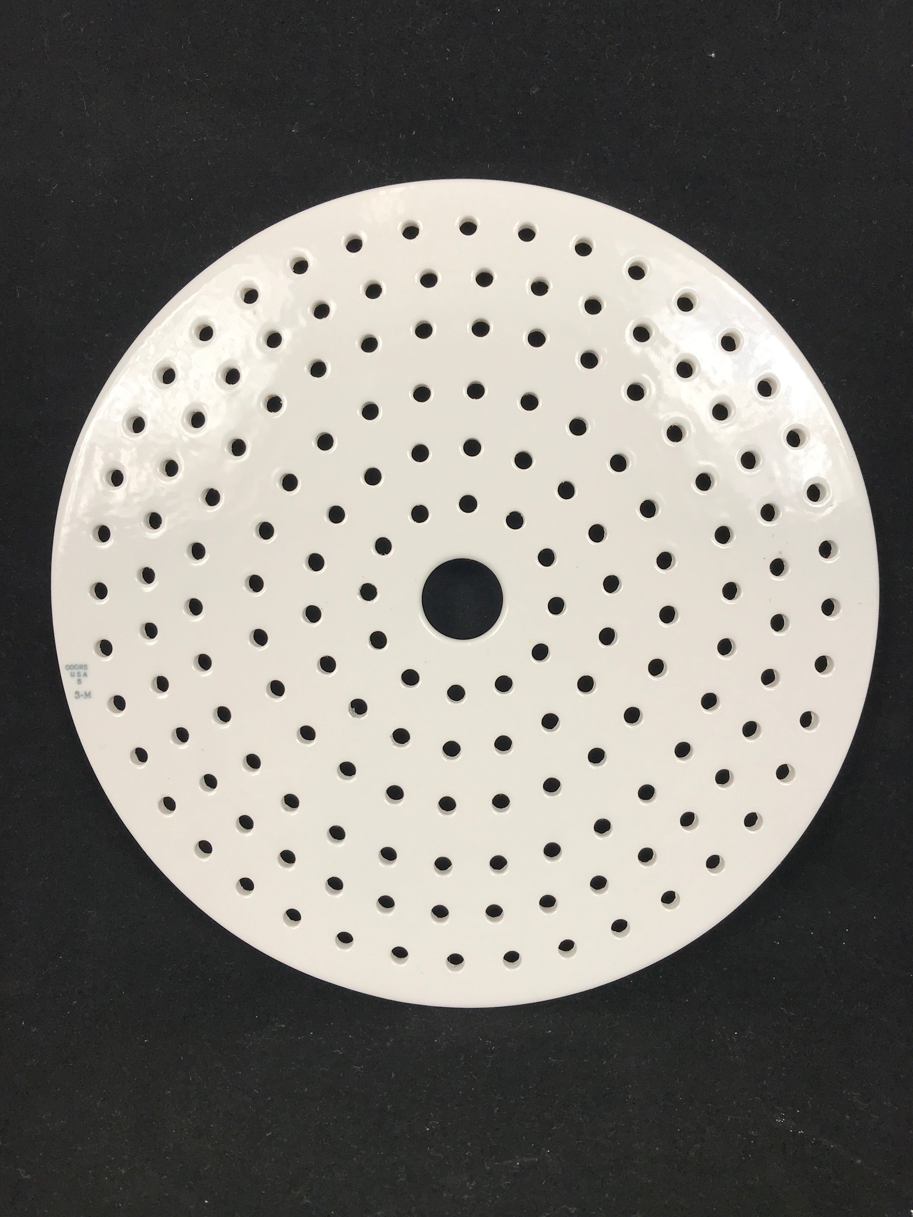 Coors 9" Ceramic Plate Insert for Vacuum Desiccator - 3-M