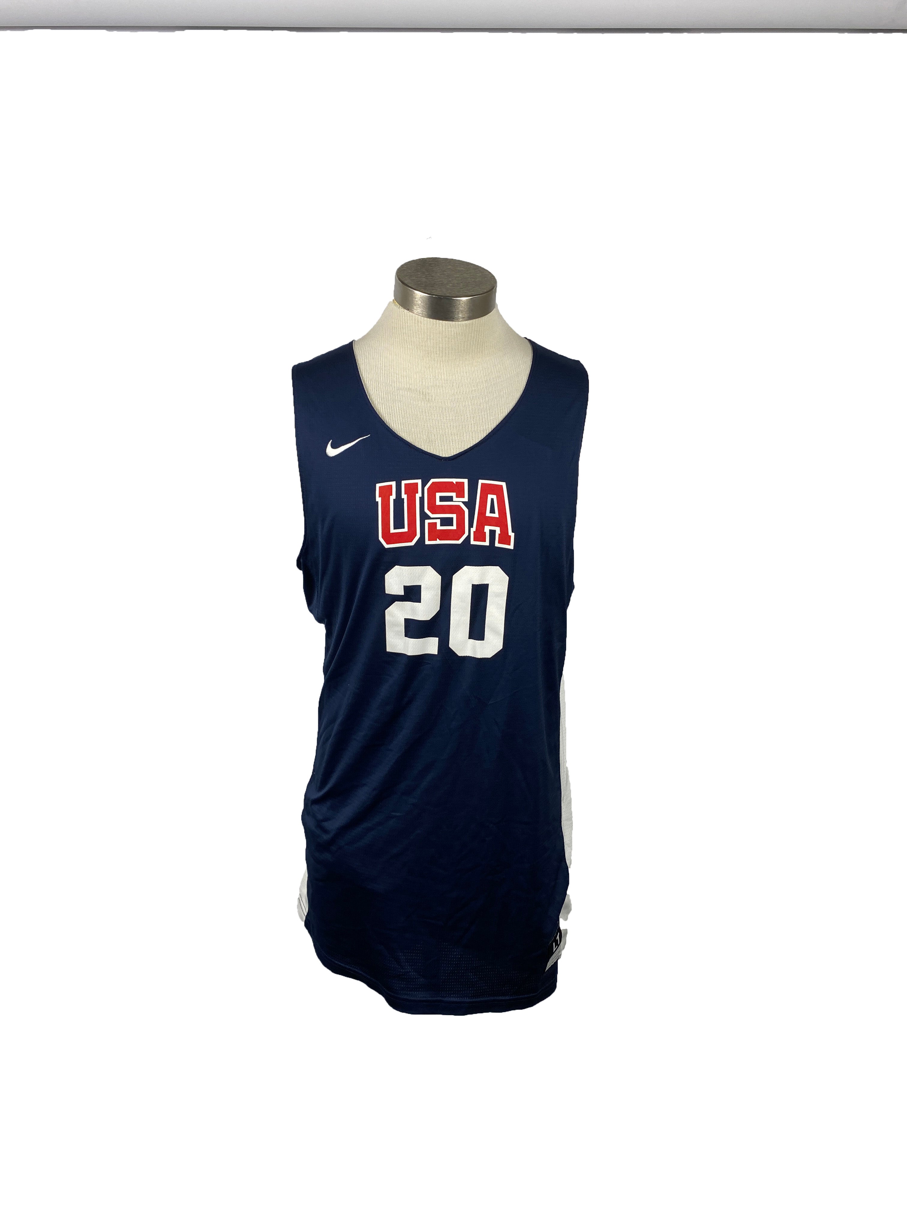 Nike Blue and White Reversable Team USA Practice Jersey