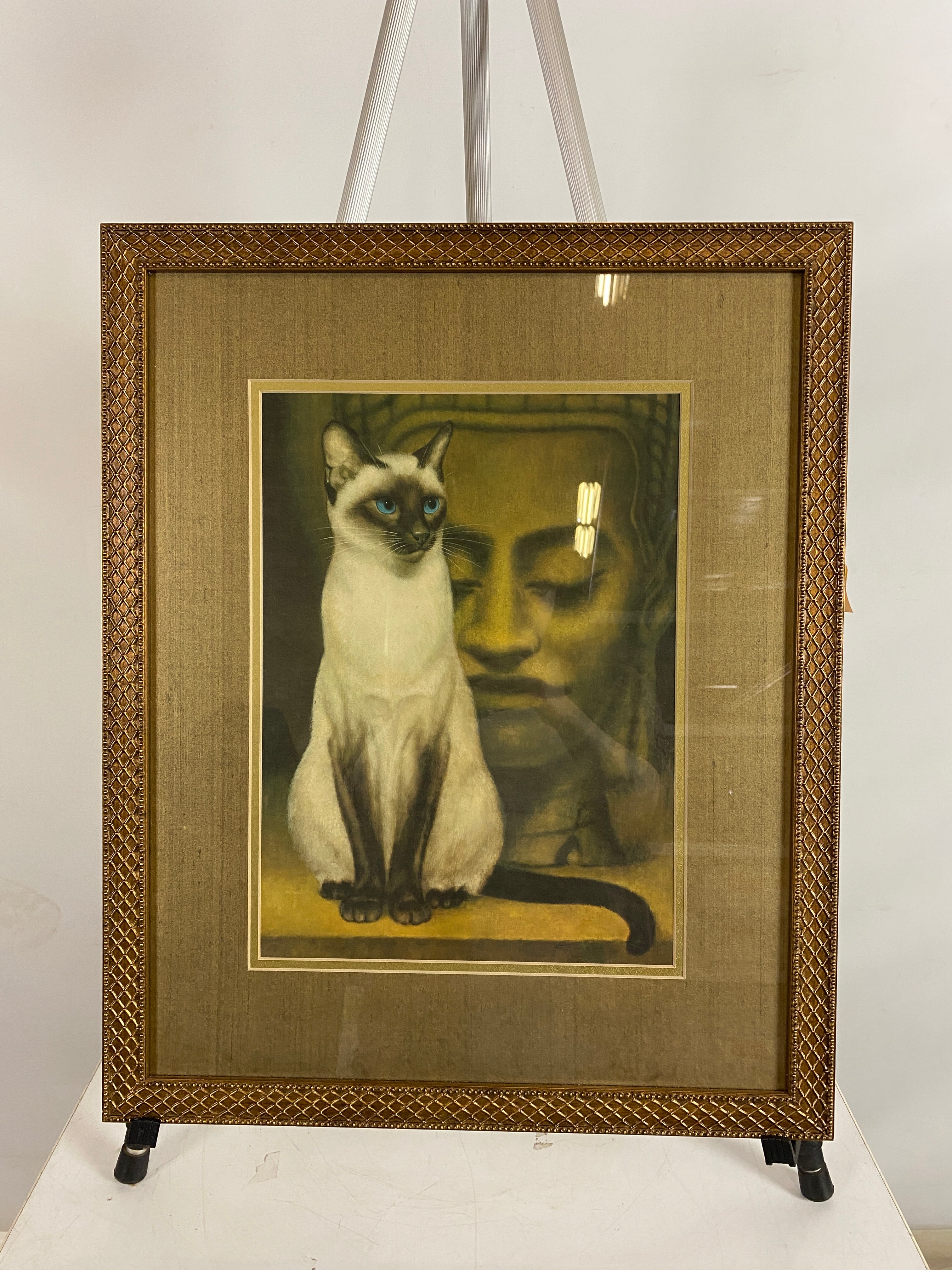 Girard Goodenow "Siamese" Original Framed Oil Painting Artwork