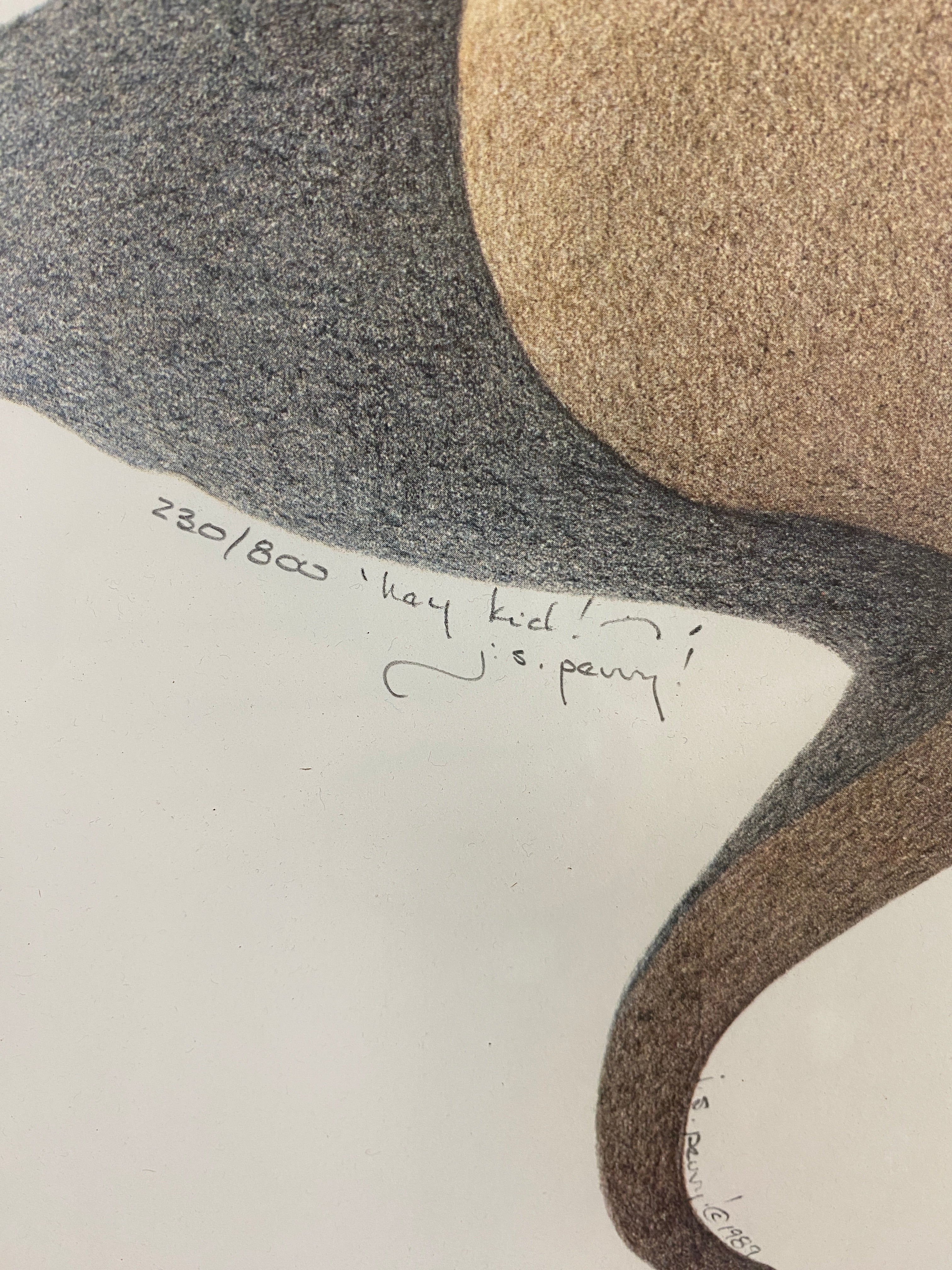 J.S. Perry "Hey, Kid?" Framed Print Artwork