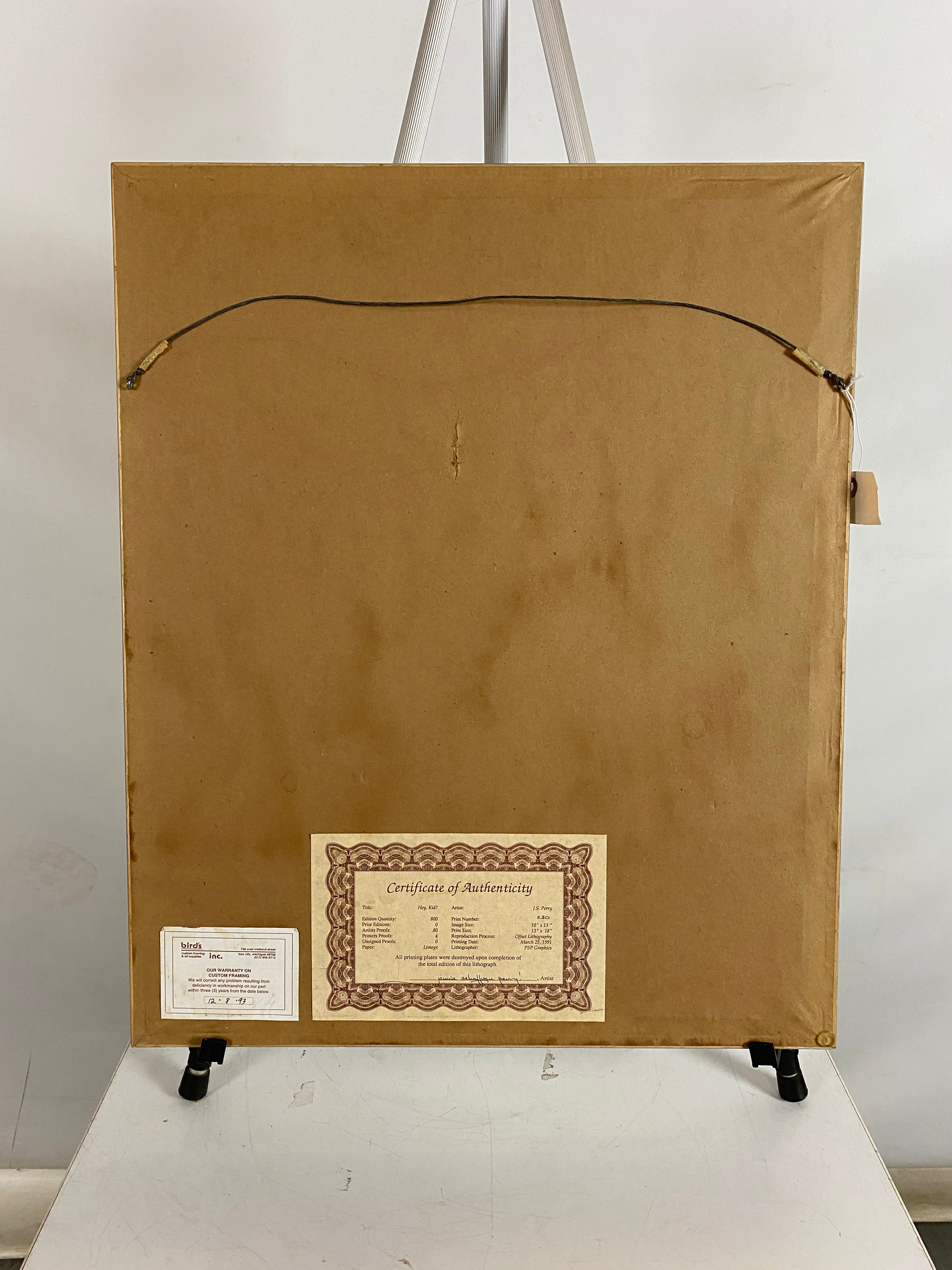 J.S. Perry "Hey, Kid?" Framed Print Artwork