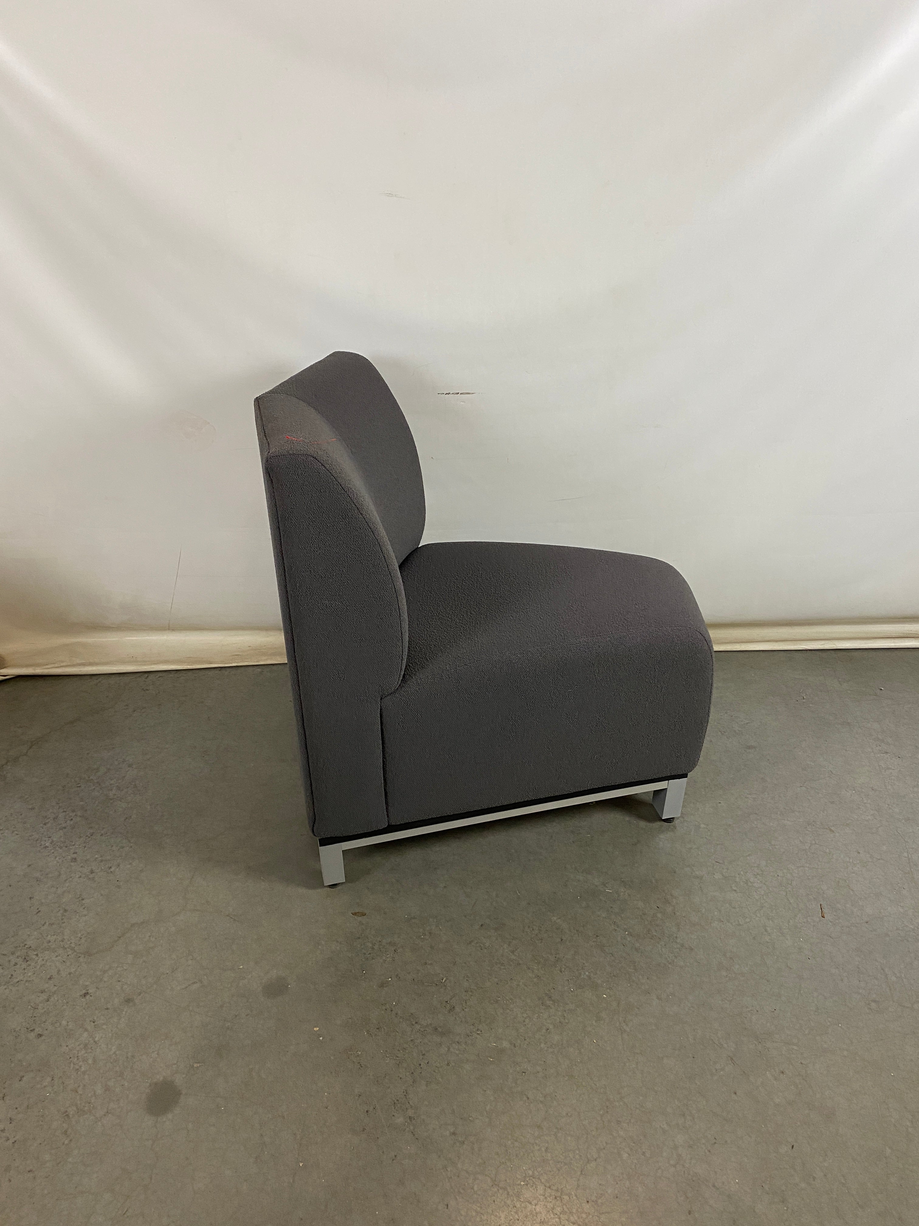 Grey Armless Triangle Chair