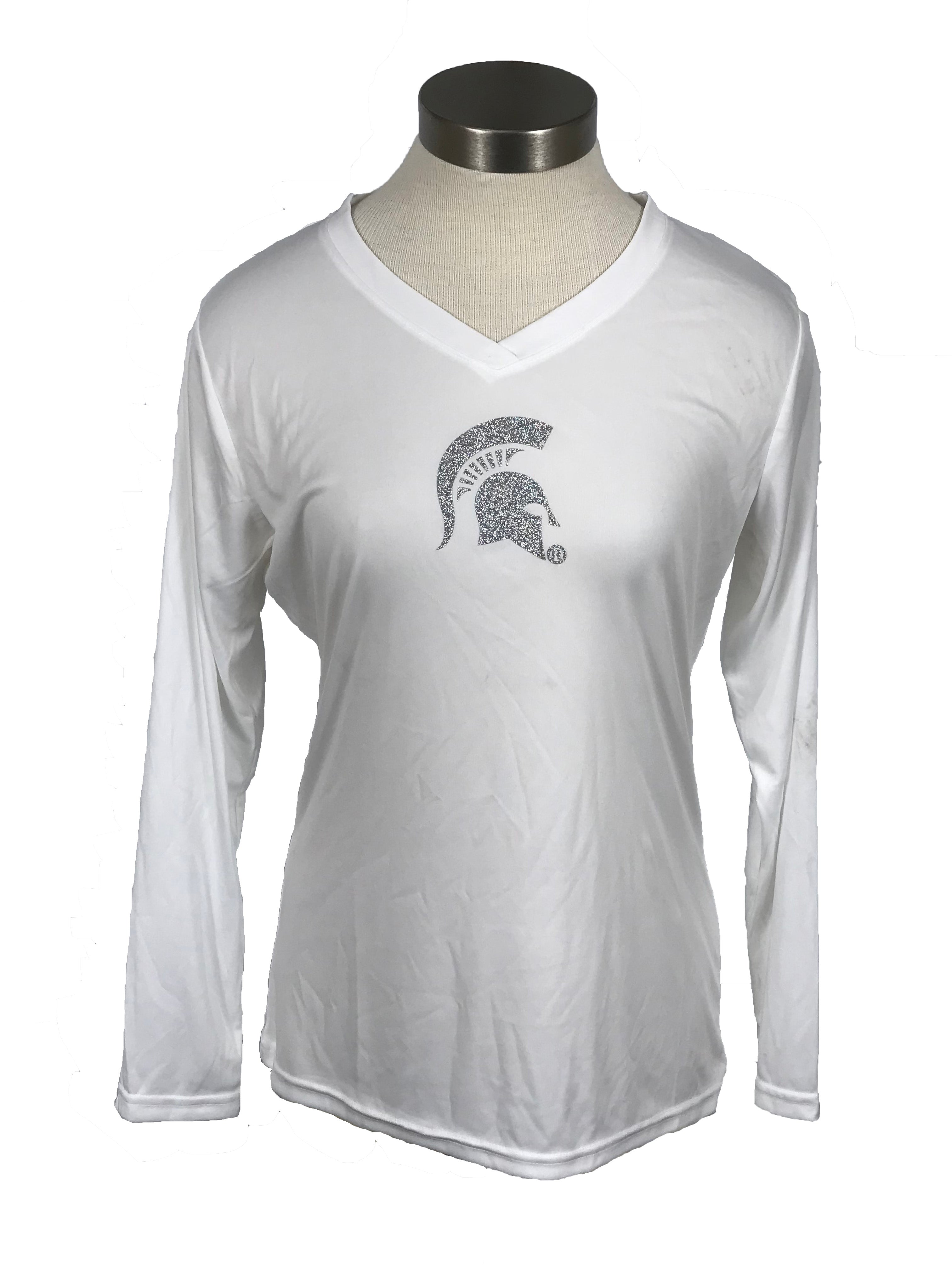 Nike Women's Michigan State Spartans White Student Body T-Shirt, Small