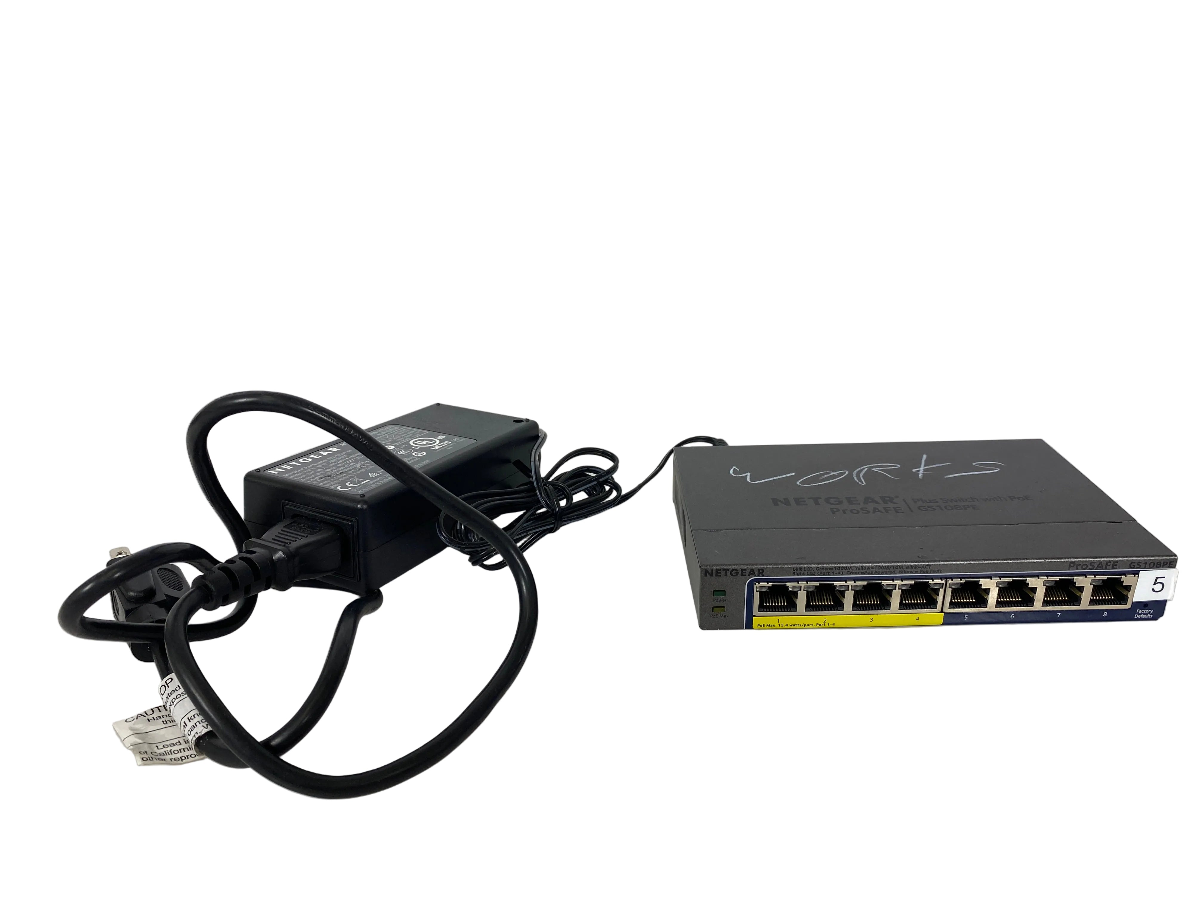 net gear prosafe NETGEAR ProSAFE Plus GS108PEv3 8-Port Gigabit Switch With 4-Port PoE – MSU Surplus Store