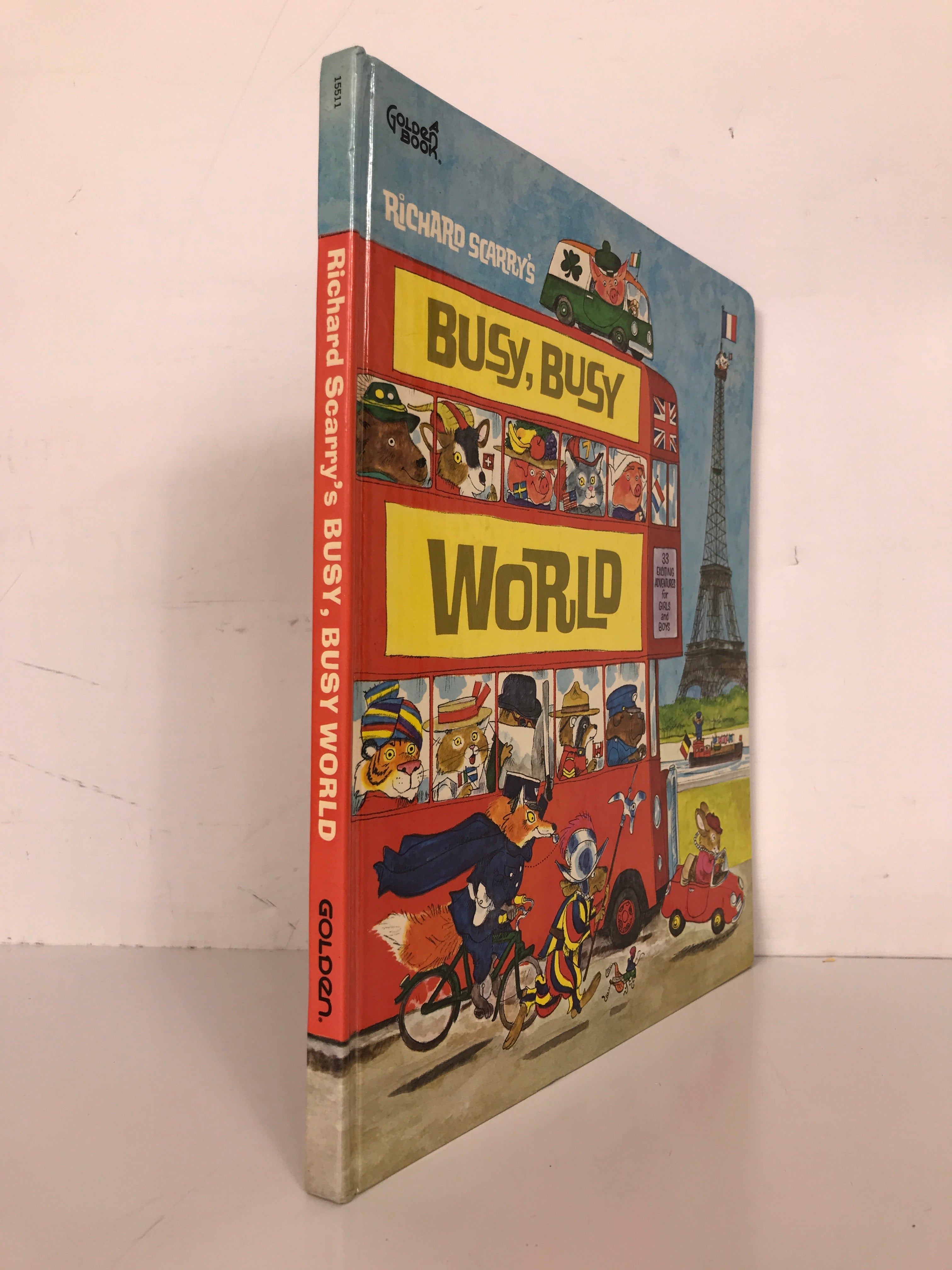 Richard Scarry's Busy, Busy World 1965 A Vintage Golden Book HC