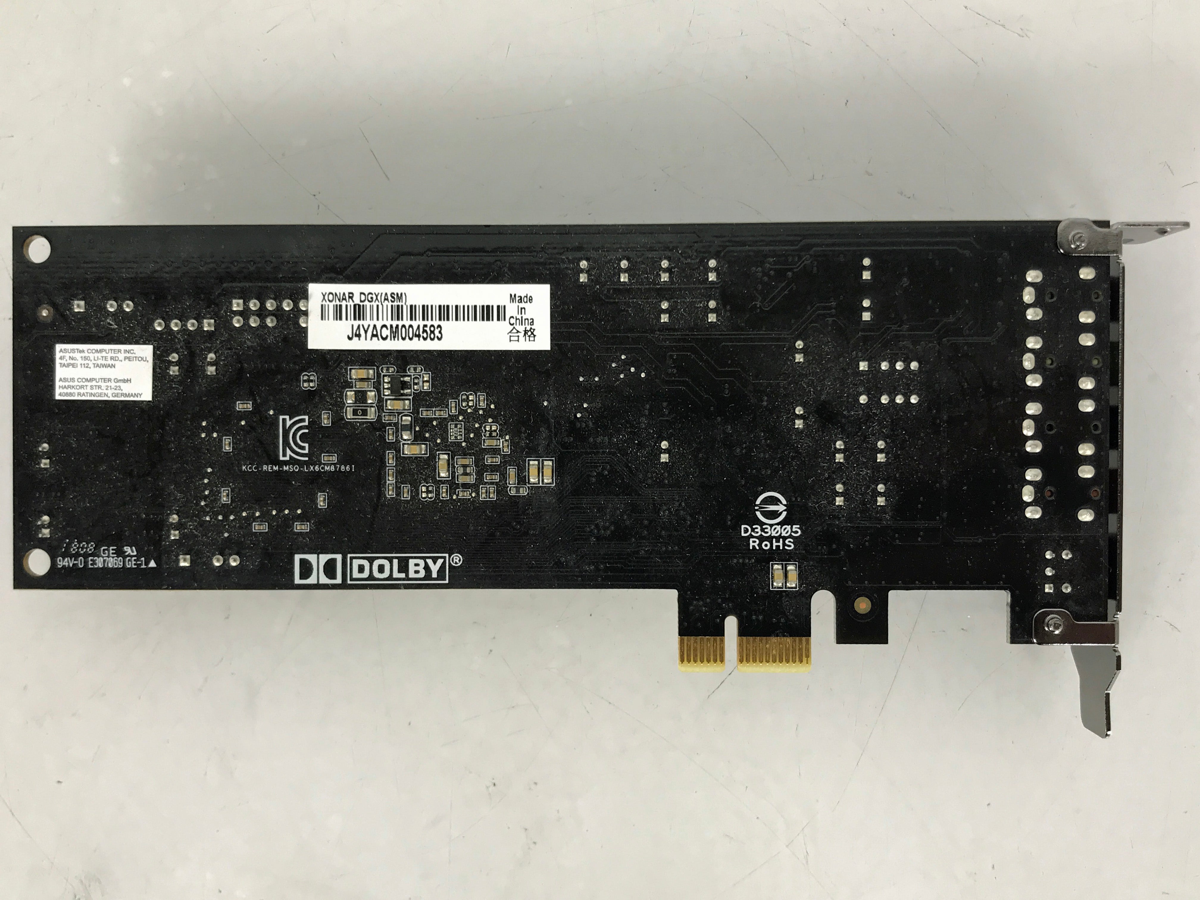 Asus Xonar DG PCI 5.1 Audio Card
