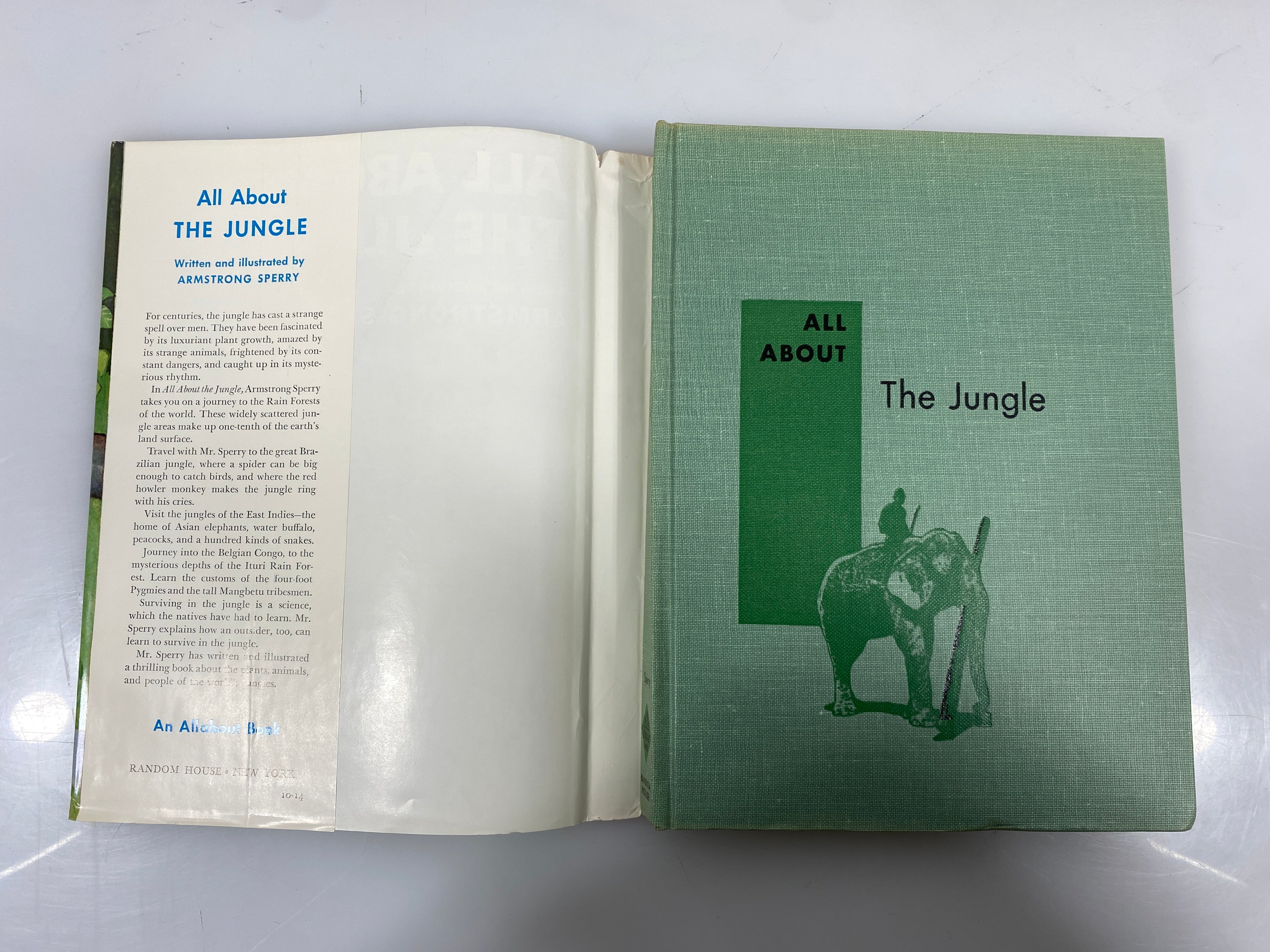 All About the Jungle Armstrong Sperry Random House 1959 HCDJ