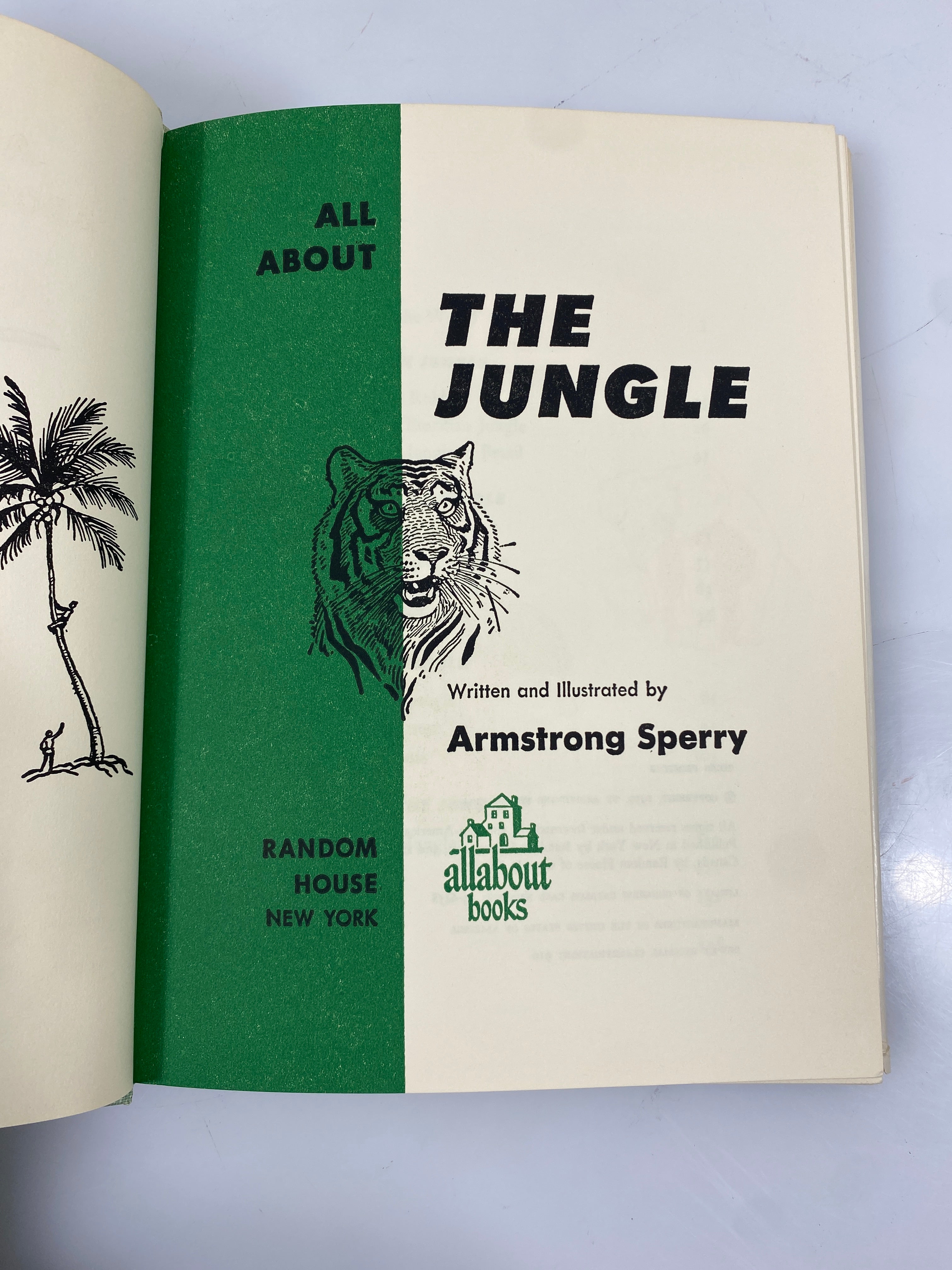 All About the Jungle Armstrong Sperry Random House 1959 HCDJ