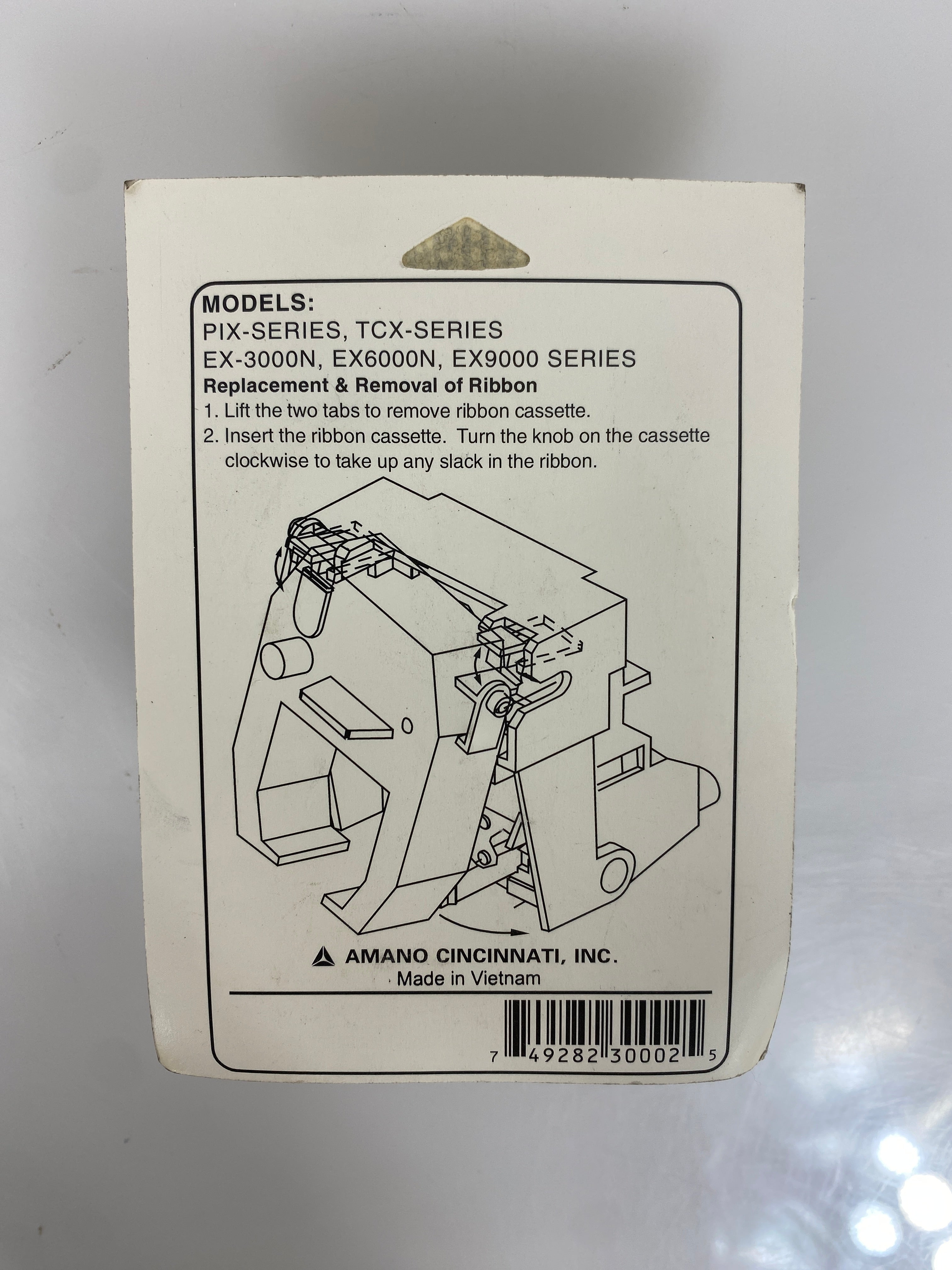 AMANO Time Clock Ribbon Pack of 7