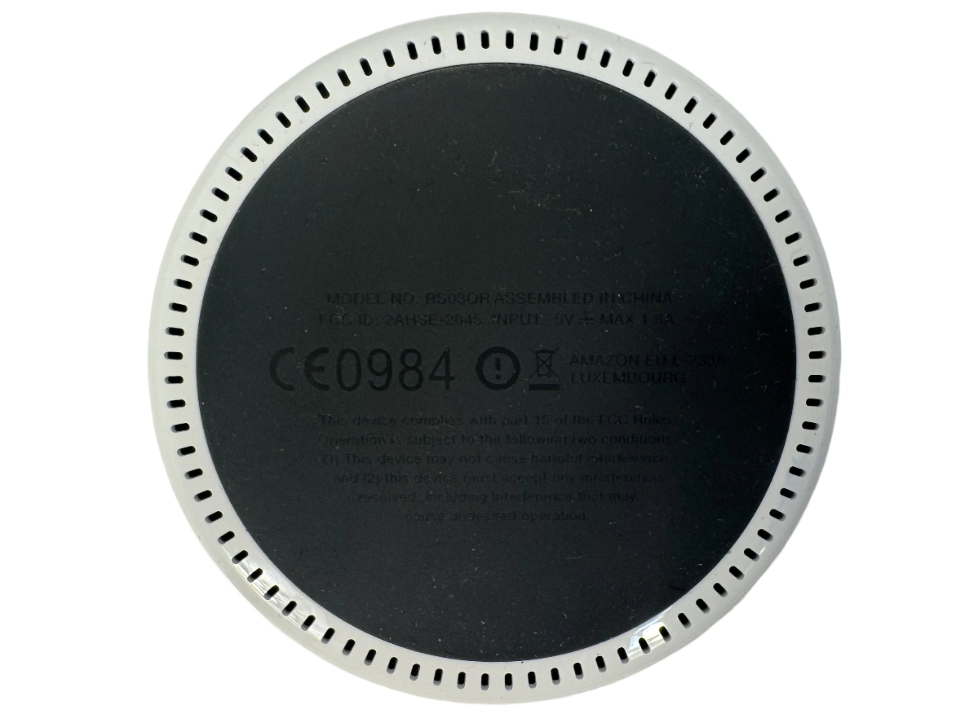 Amazon RS03QR Echo Dot 2nd Generation White *No Charging Cable*