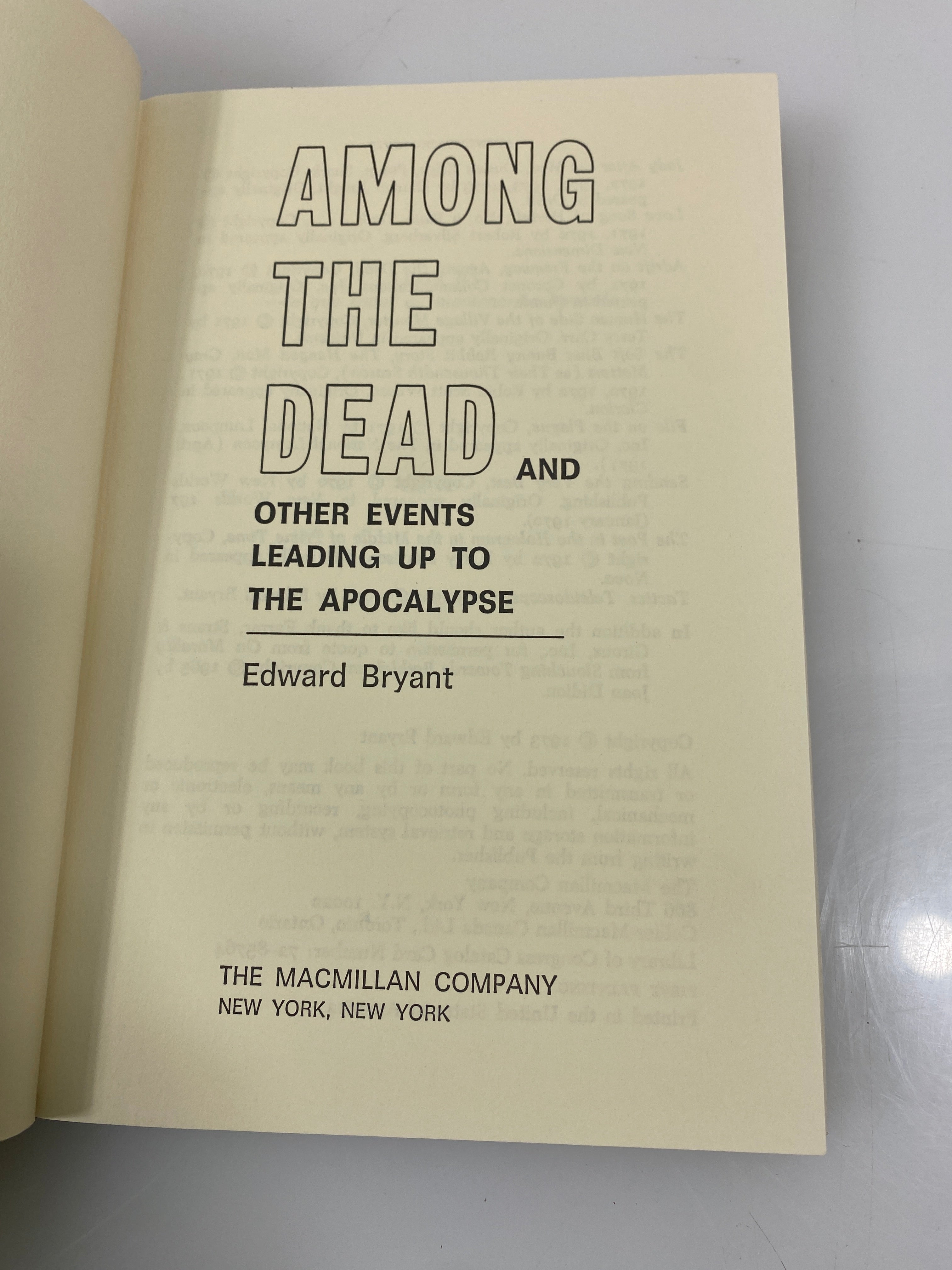 Among the Dead Edward Bryant HCDJ 1973