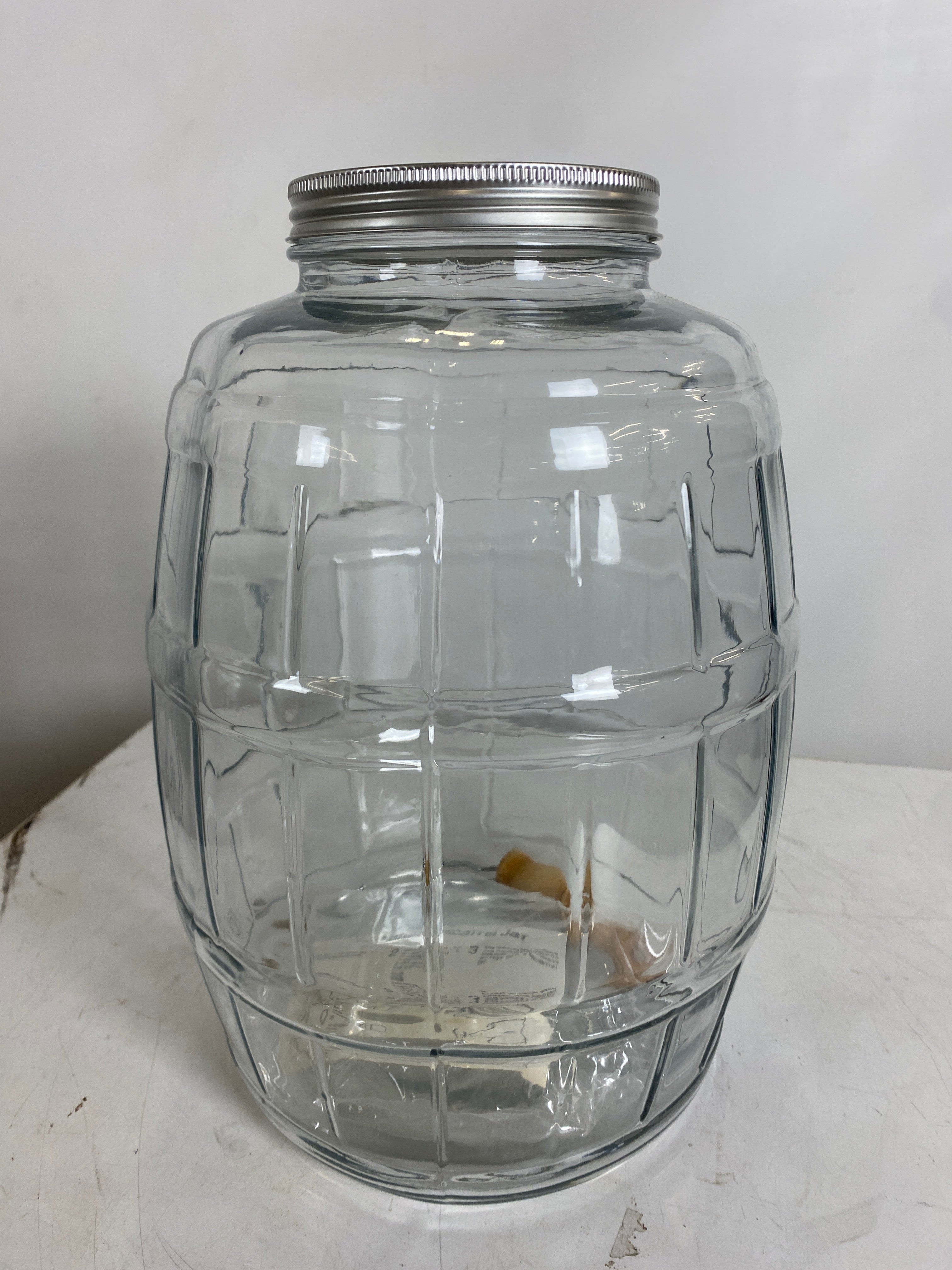 Anchor Hocking 2.5 Gallon Glass Barrel Jar with Lid *NEW*