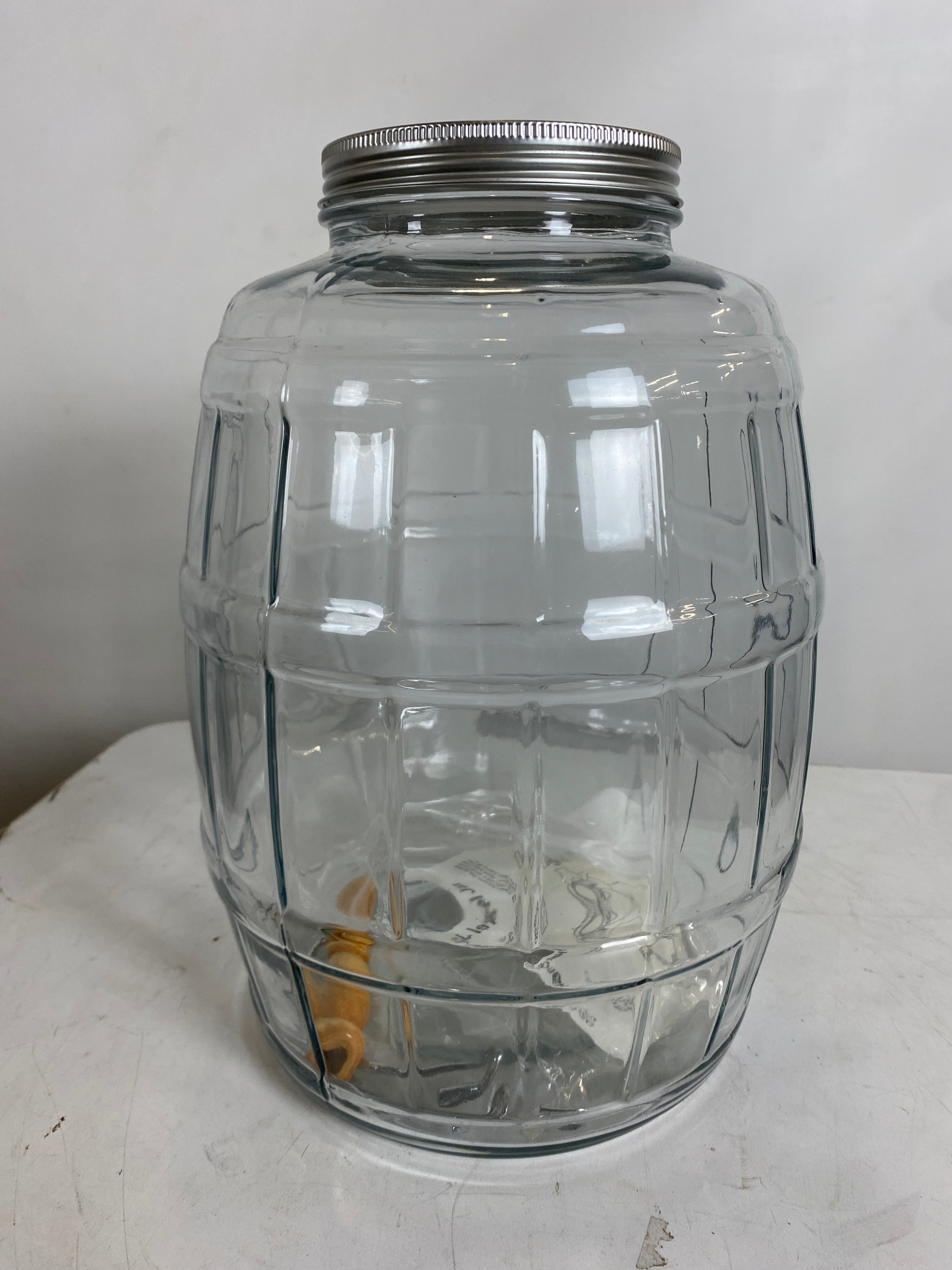Anchor Hocking 2.5 Gallon Glass Barrel Jar with Lid *NEW*