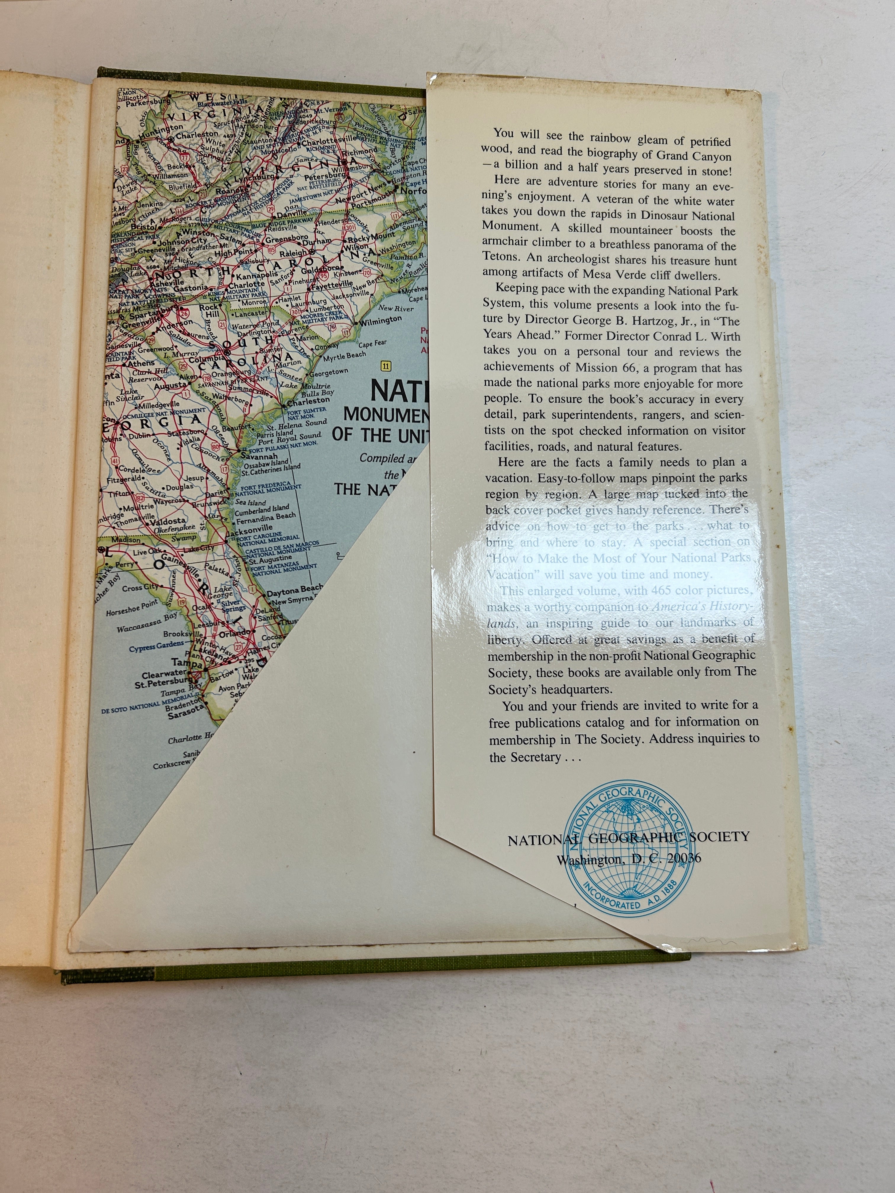 Animal Wonderlands by National Geographic w/Map New Enlarged Edition 1966 HCDJ