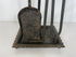 Antique 1800's Bradley & Hubbard Wrought Iron 4-Piece Fireplace Set