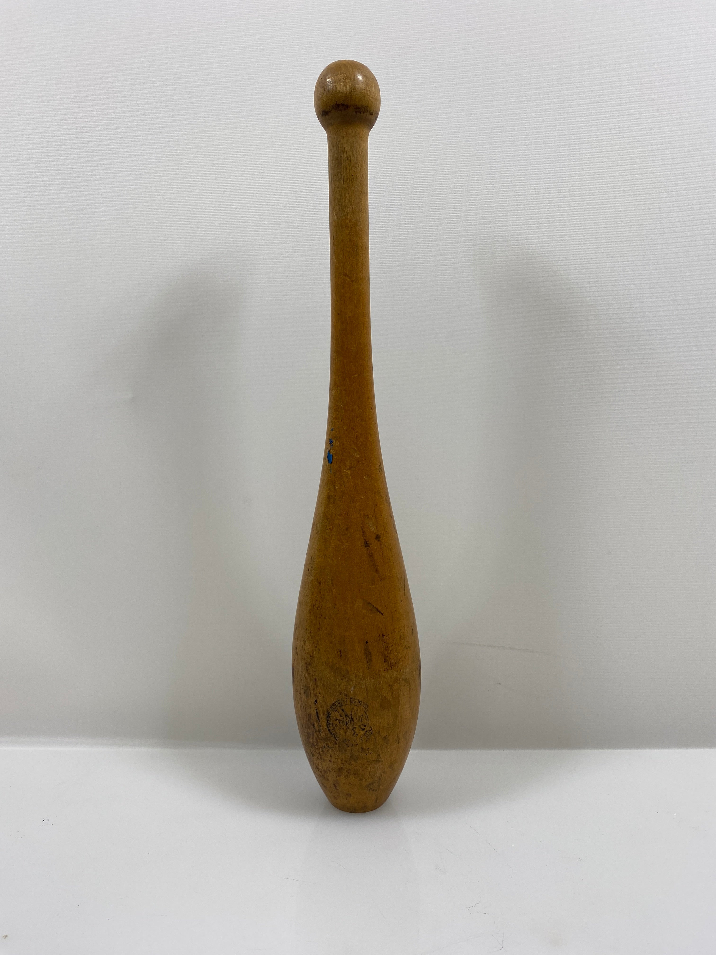 Antique 3/4 LB Wooden Juggling Pin 14.5 #2