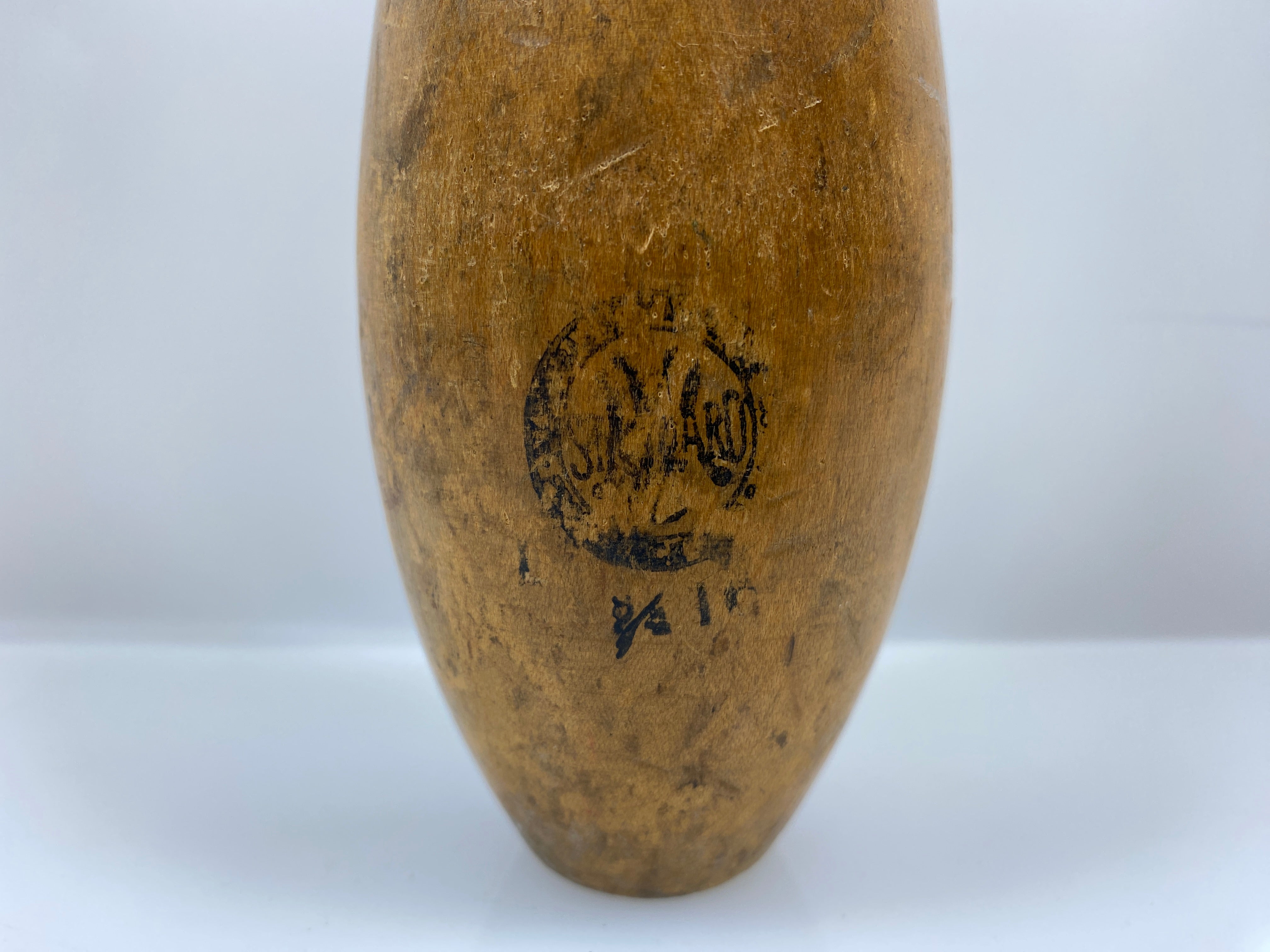 Antique 3/4 LB Wooden Juggling Pin 14.5