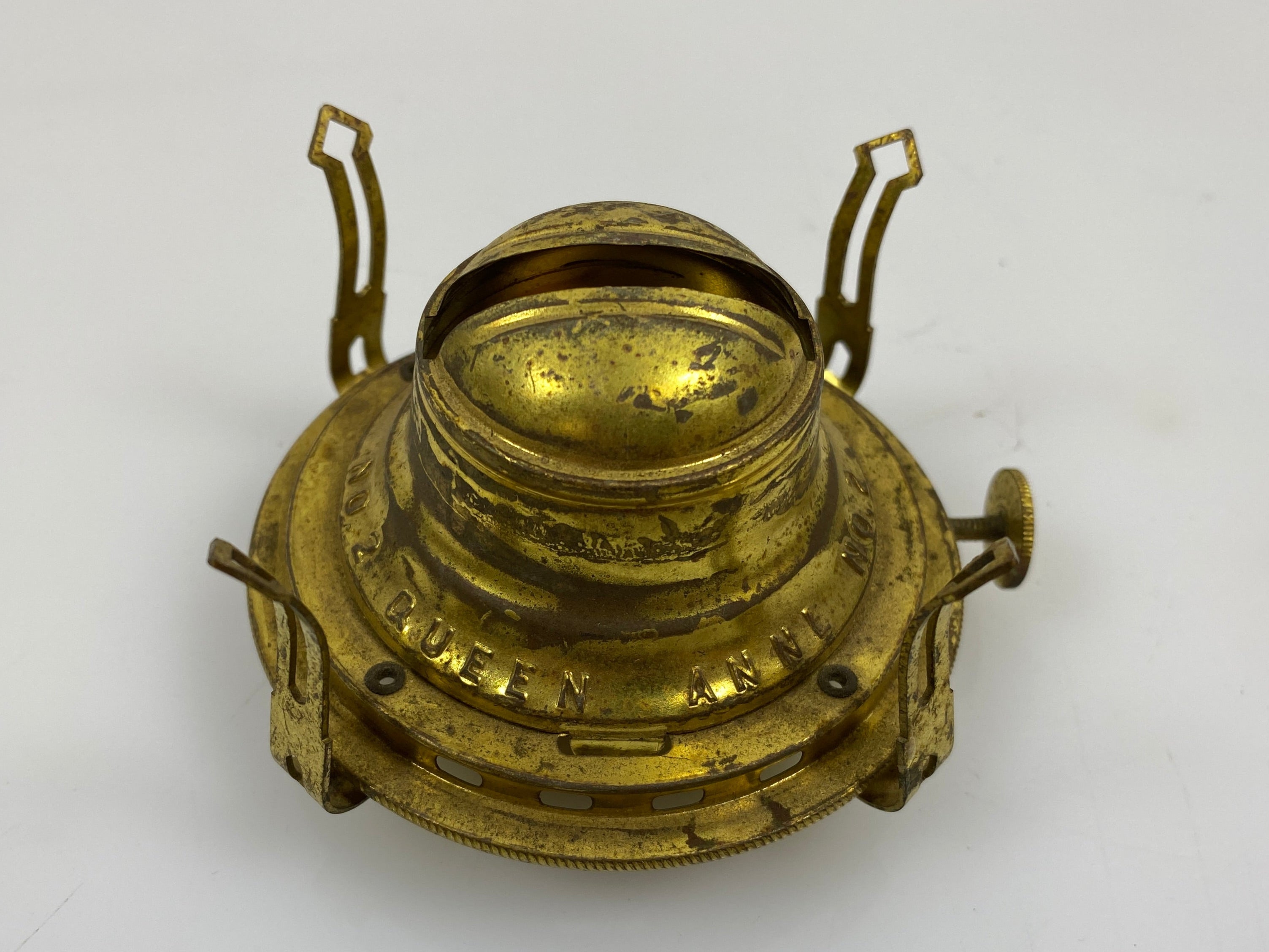 Antique Brass Queen Anne No. 2 Lamp Burner #1