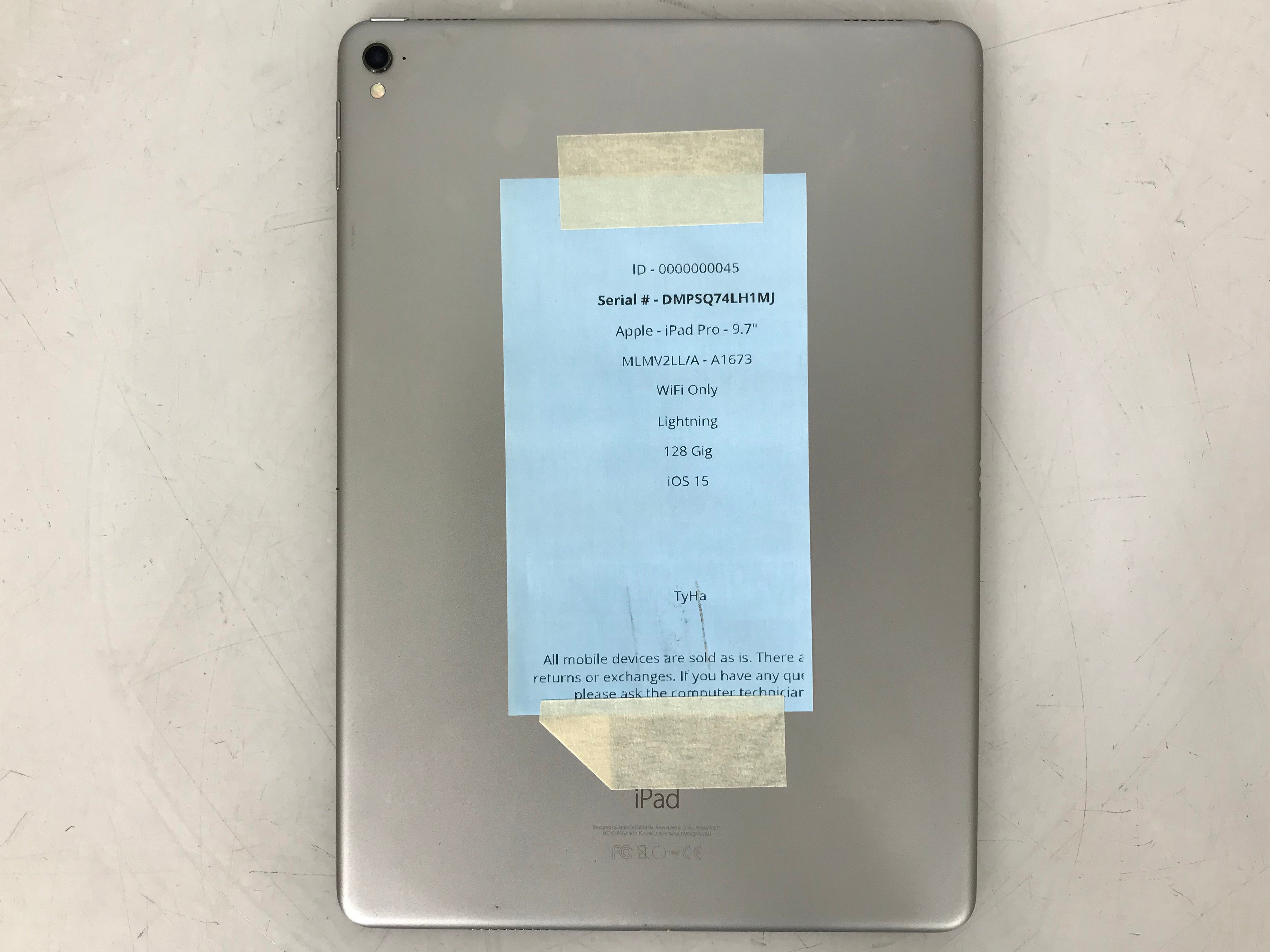 Apple iPad Pro 32GB 9.7" WiFi A1673