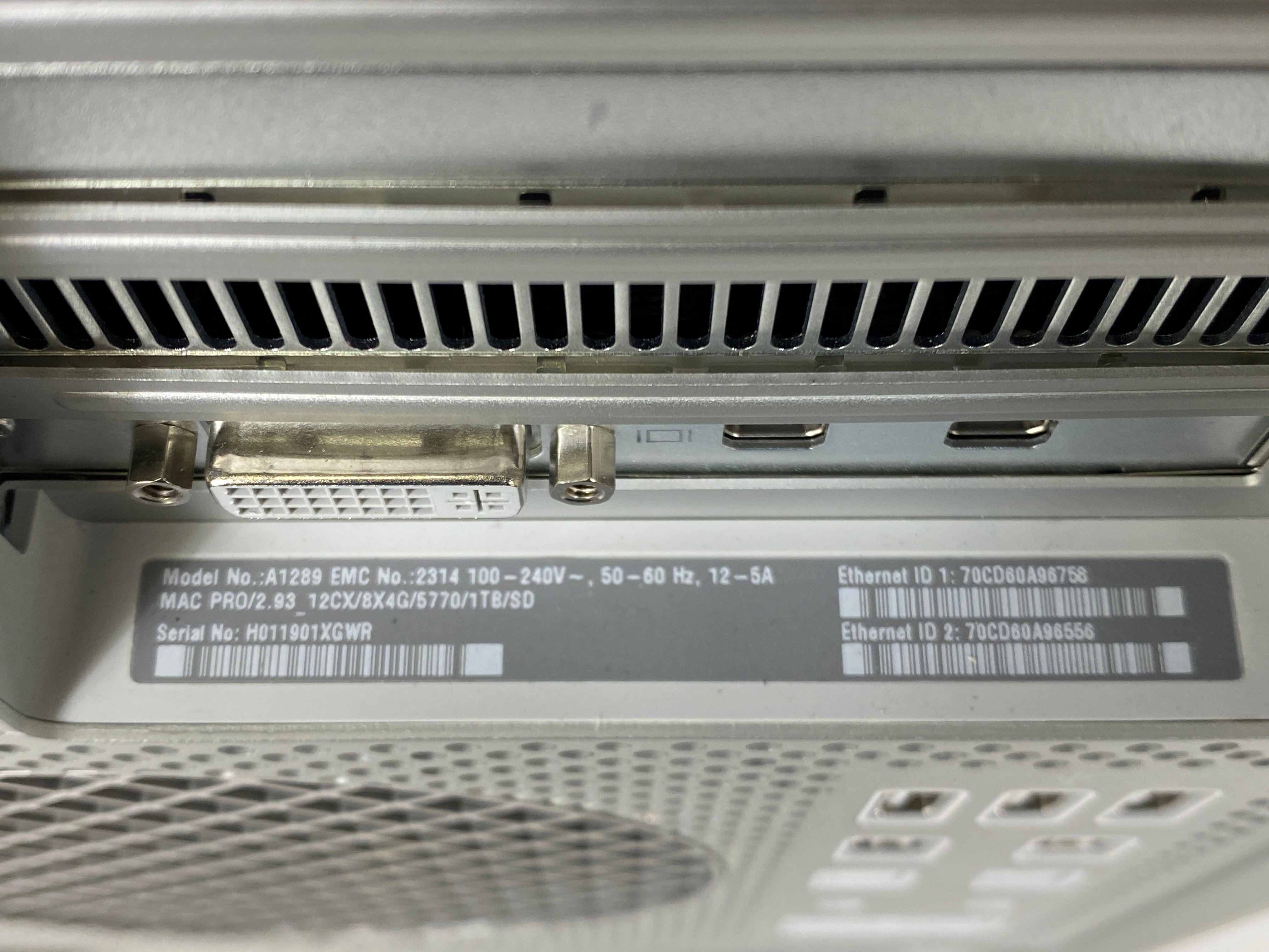 Apple Mac Pro 12-Core 2.93GHz (Mid 2010) *For Parts or Repair*