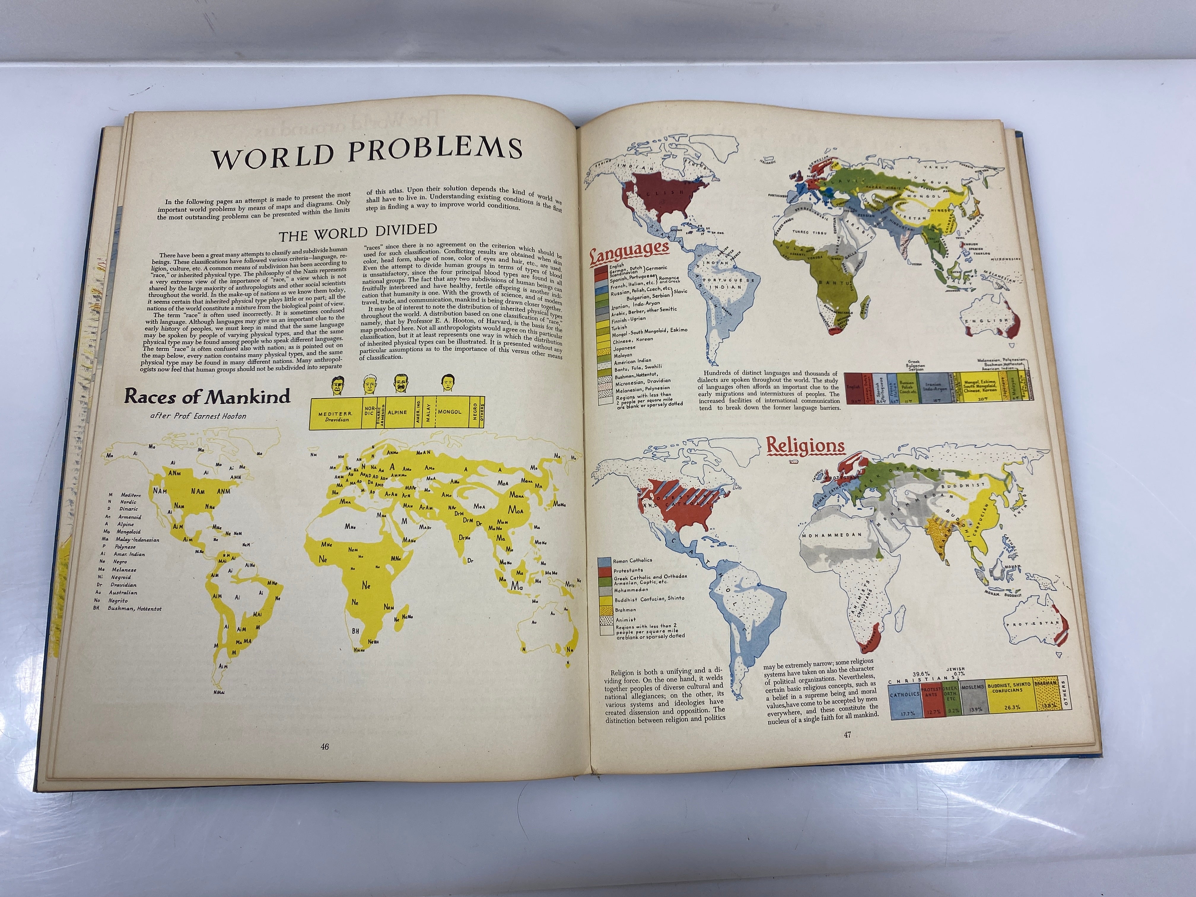 Atlas of Global Geography by Raisz 1944 HC