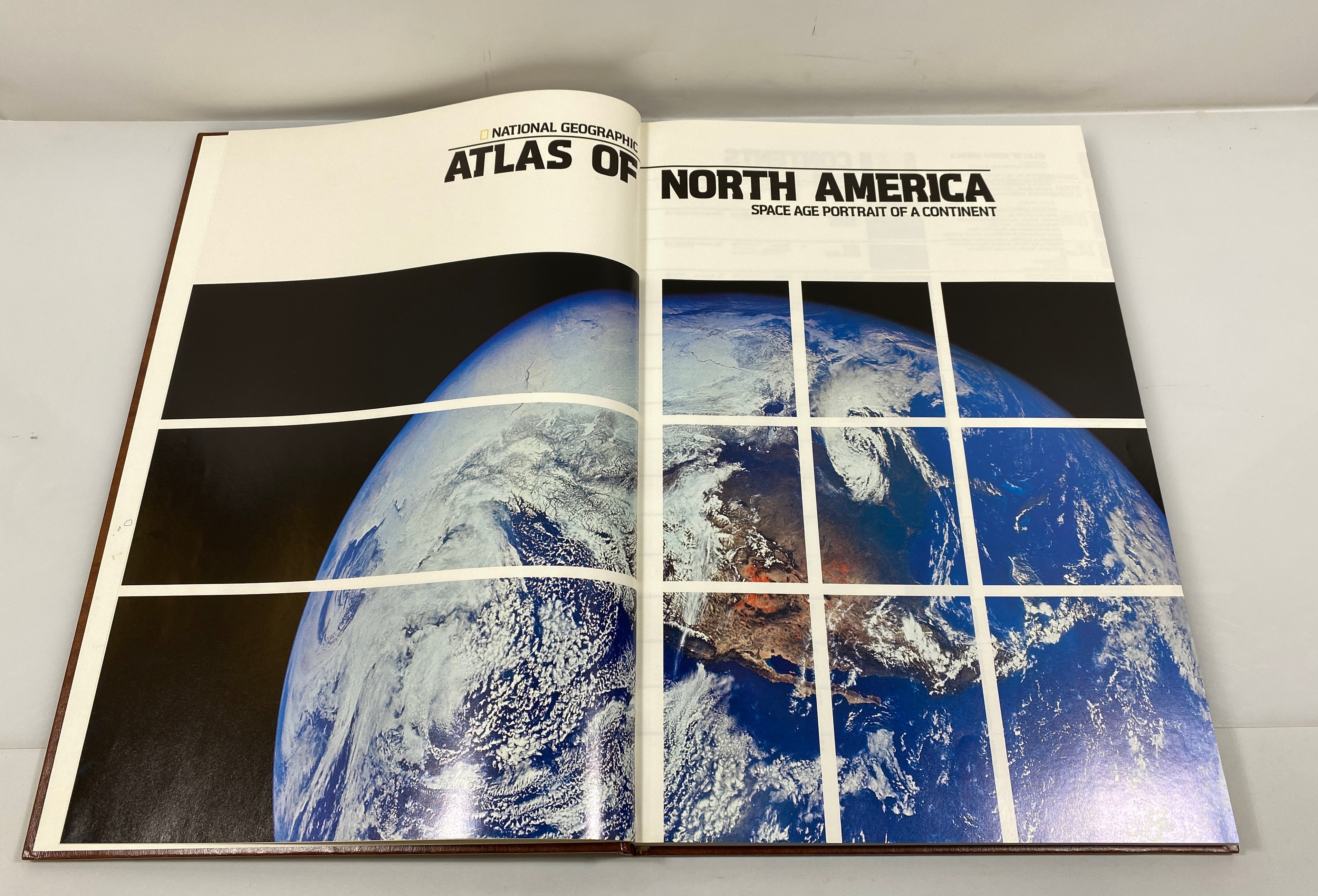Atlas of North America Space Age Portrait of a Continent Nat Geo '85 HC Slipcase