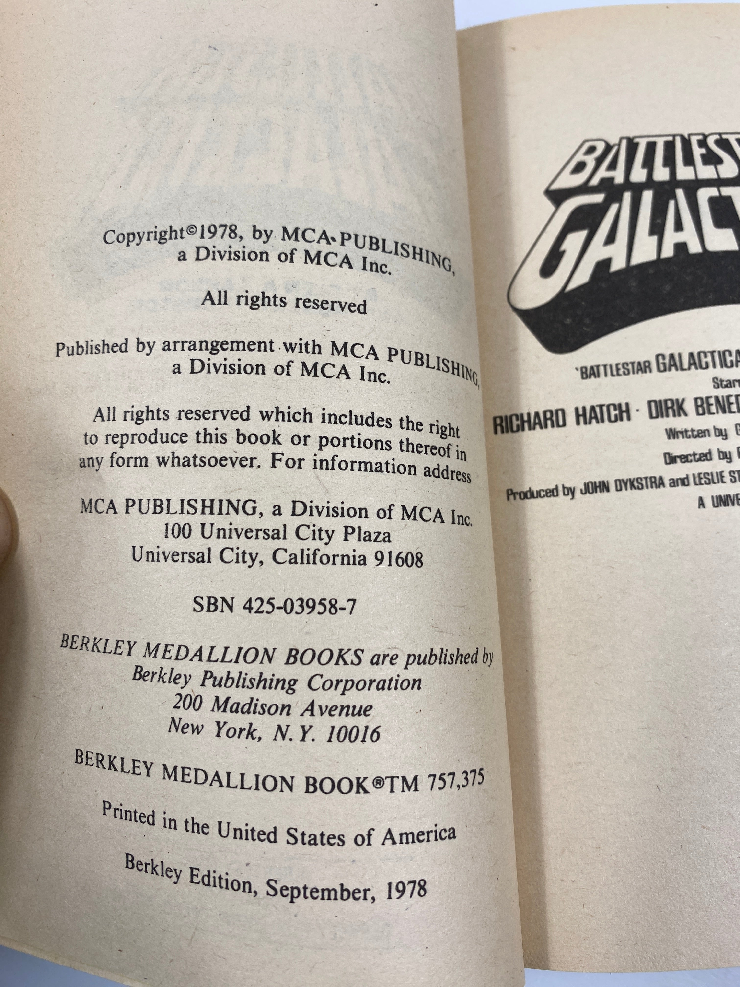 Battlestar Galactica Glen Larson Paperback SC 1978