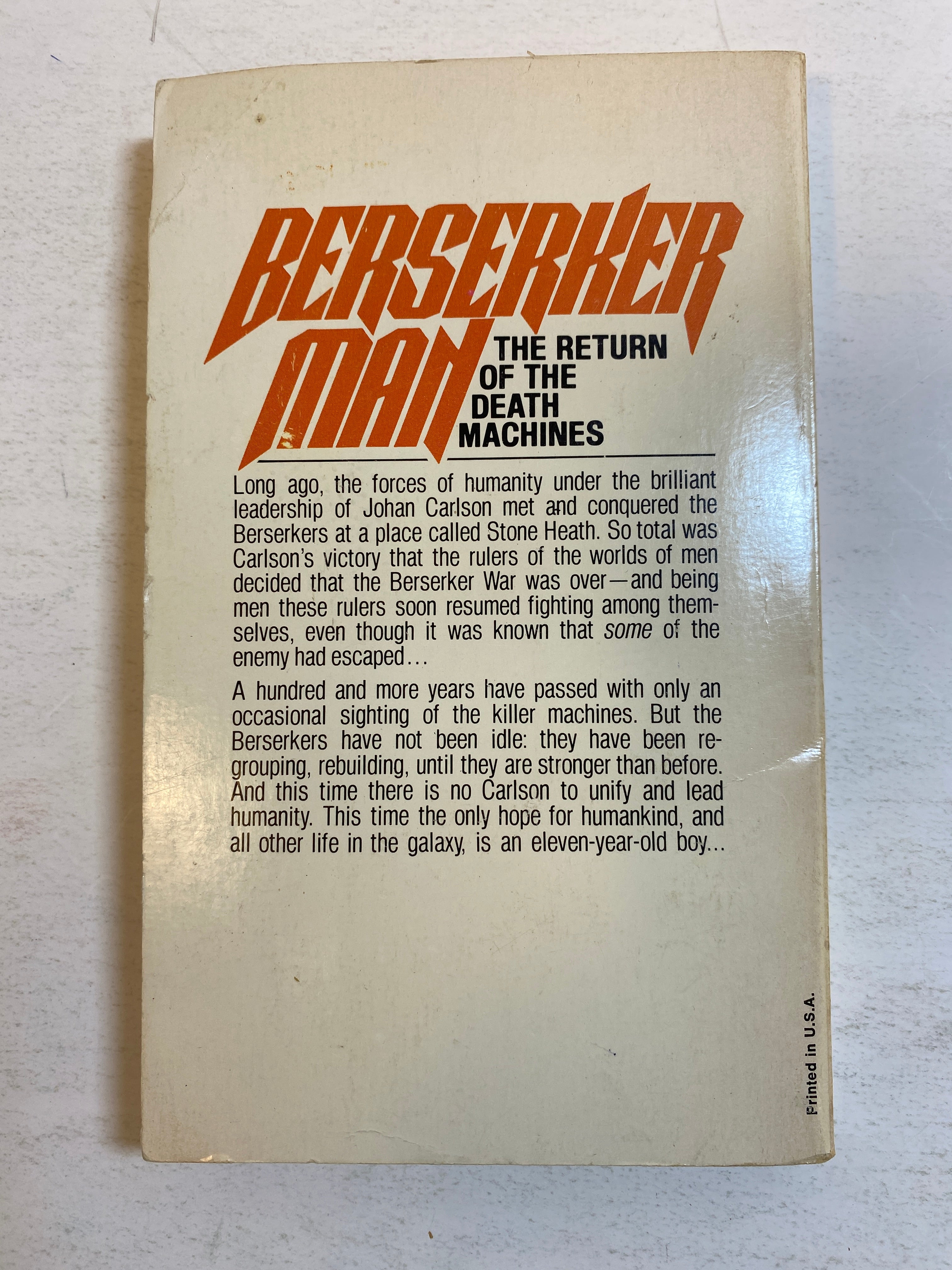 Berserker Man Fred Saberhagen vintage Ace paperback 1980