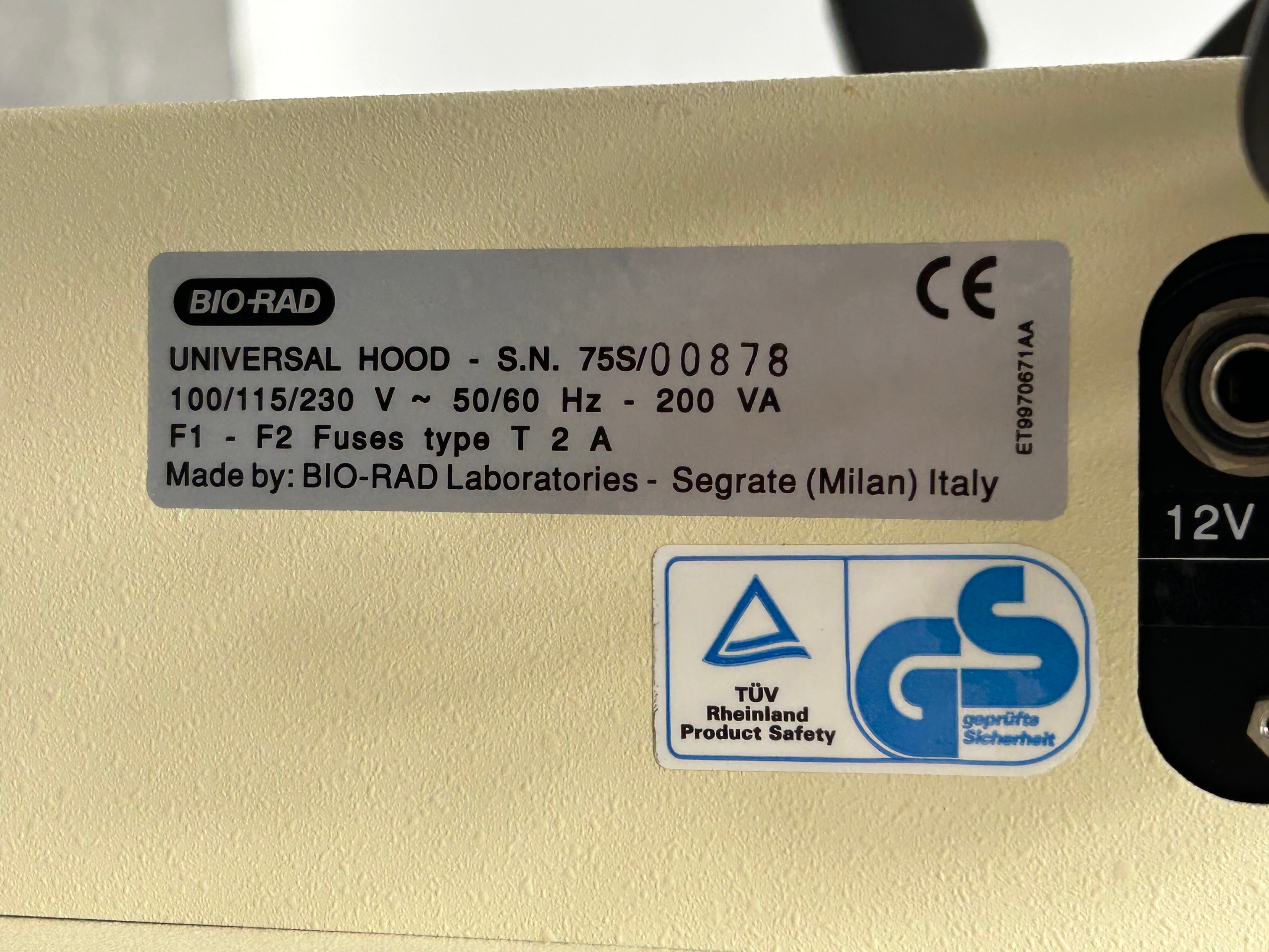 Bio-Rad Universal Hood Gel Molecular Imaging System