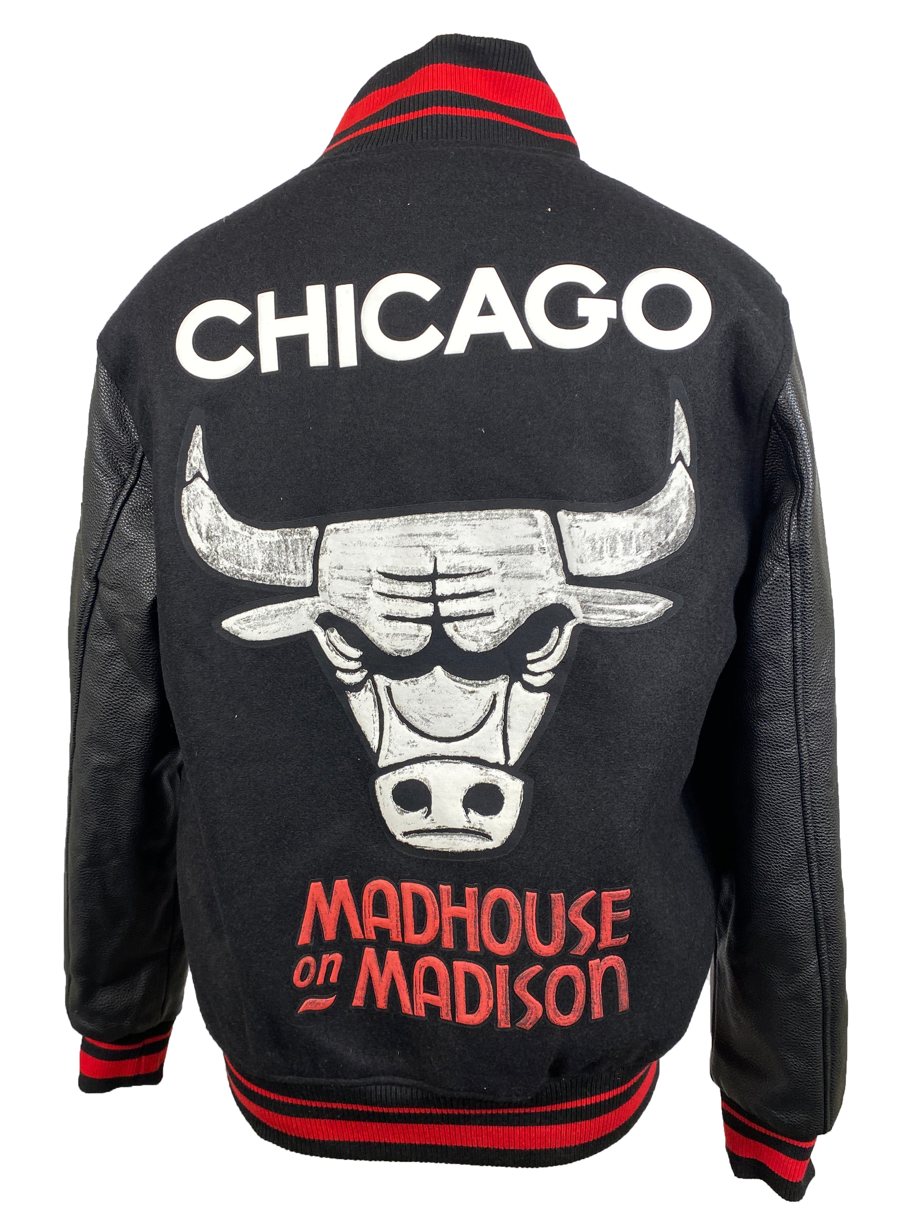 Black Chicago Bulls Jacket Unisex Size M
