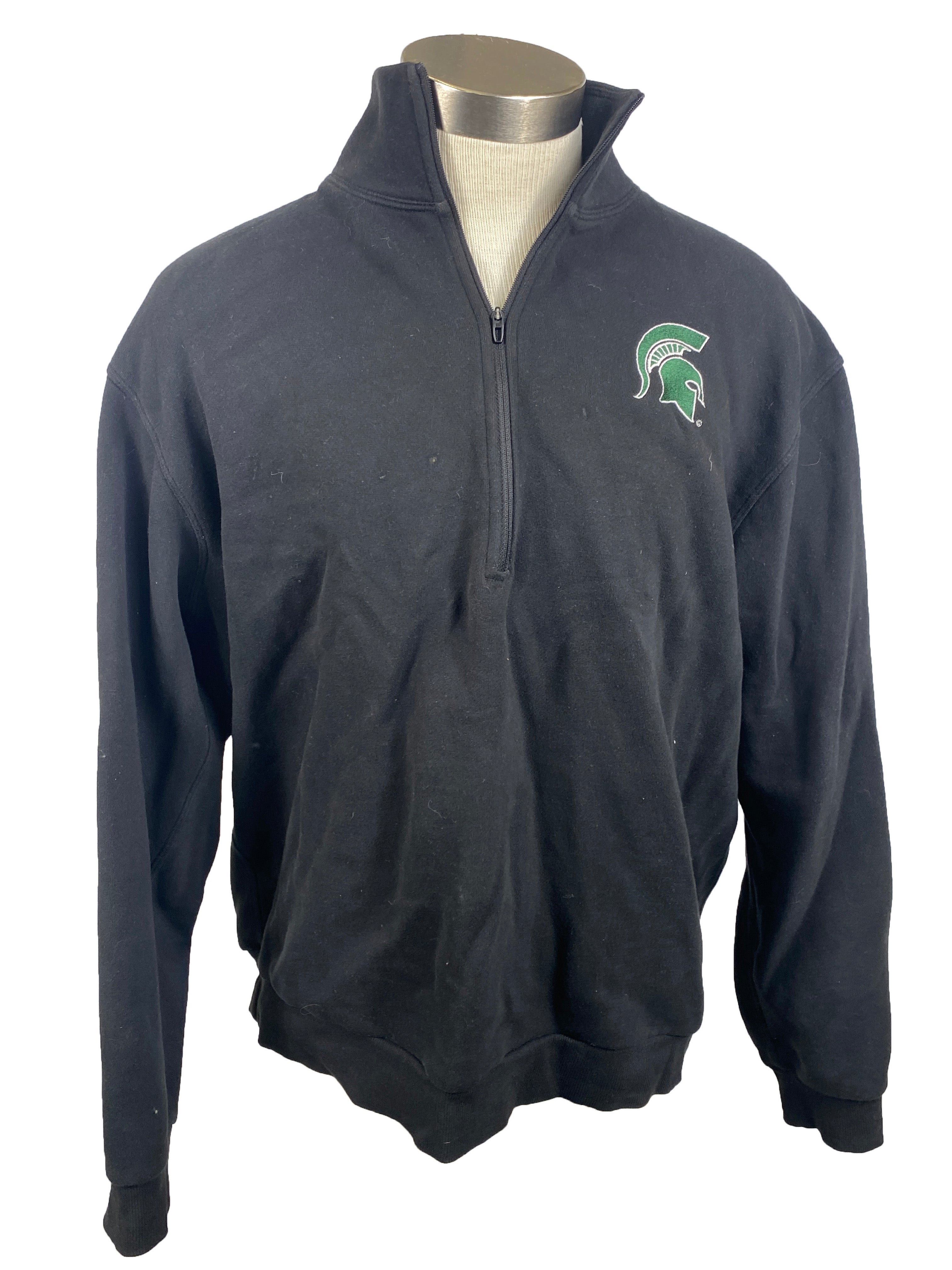 Black Michigan State Half-Zip Unisex Size L