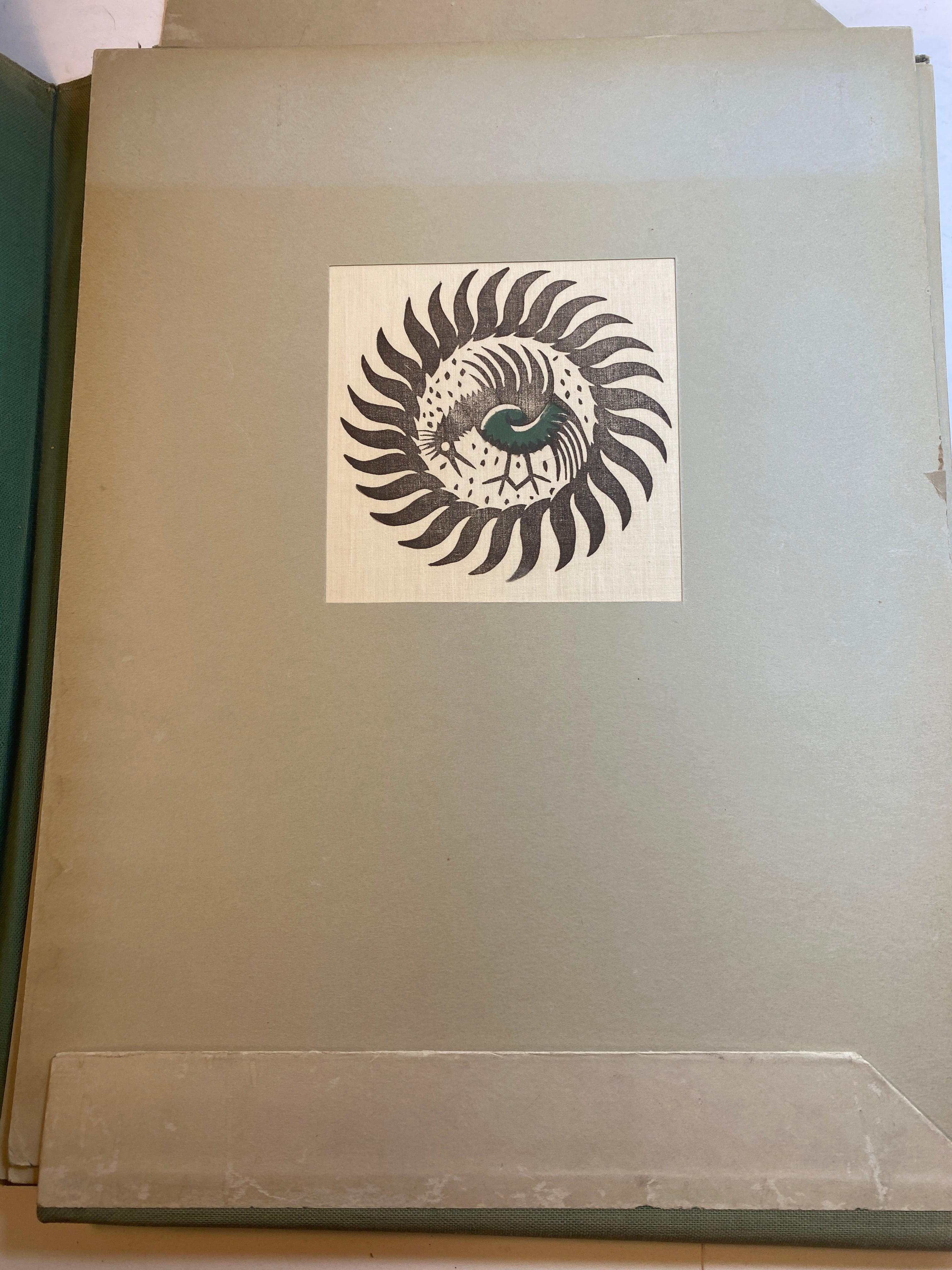 Block Print Textile Design by Milwaukee WPA Handicraft Project Depression Era