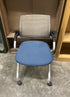 Blue and Grey Rolling Chair