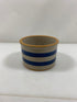 Blue Striped Flower Pot