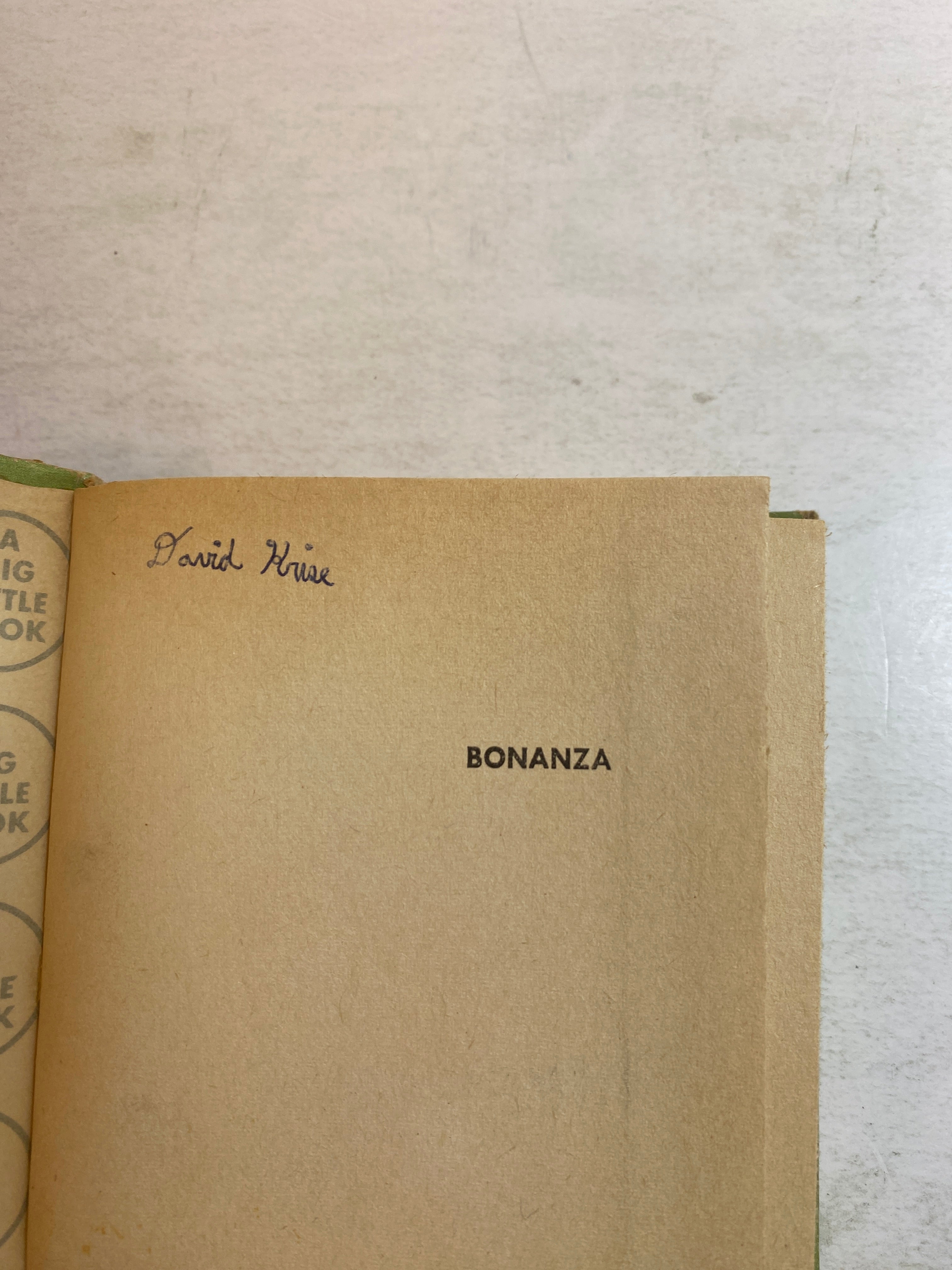 Bonanza Bubble Gim Kid HC 1967