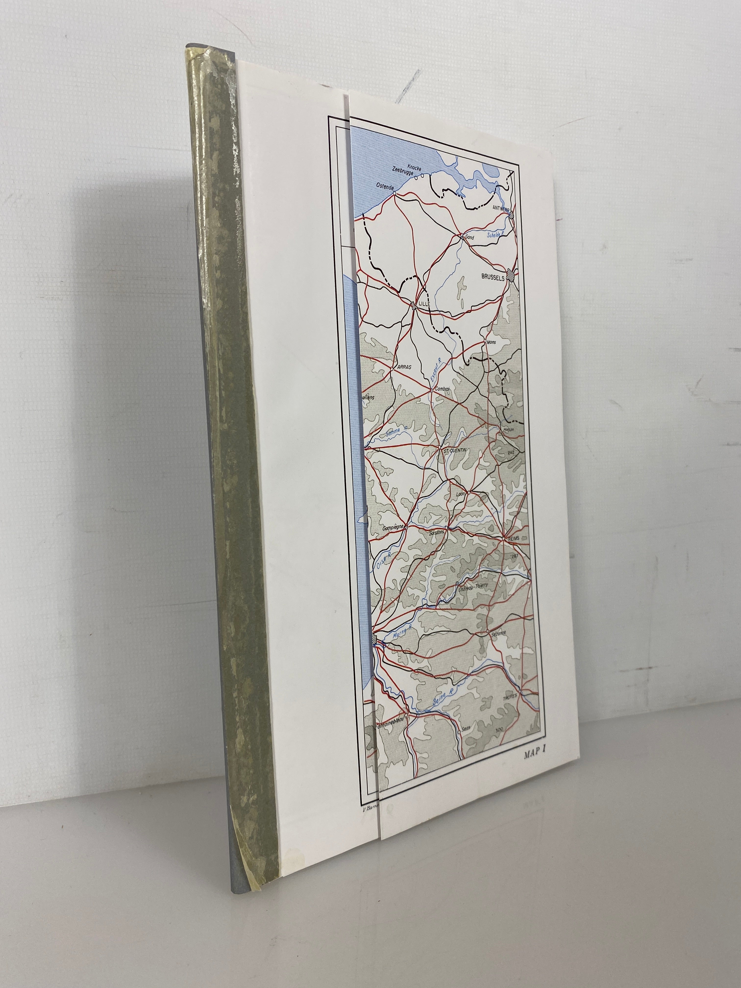 Book of 24 Reprinted Maps WWII D-Day Normandy Landing & Advance SC