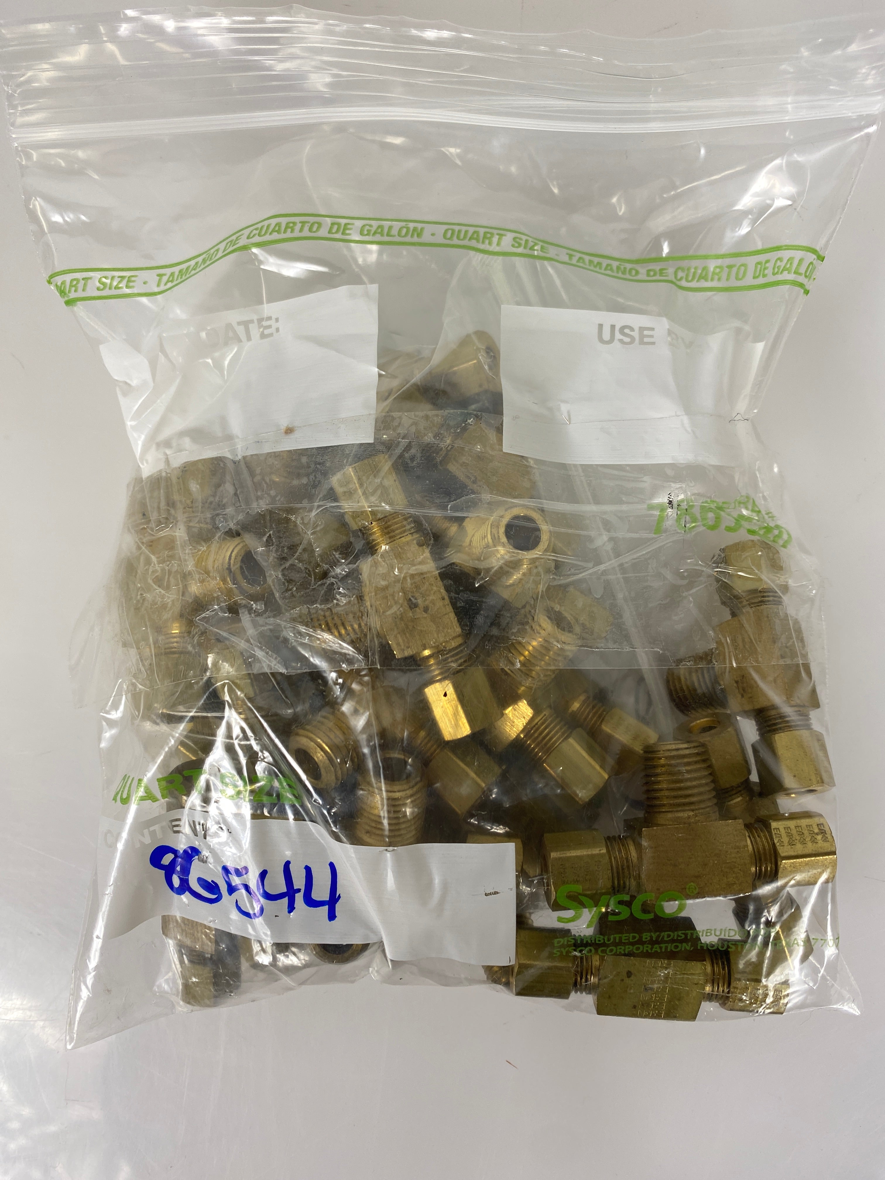 Brass Tee Branch H 1/4 comp x 1/4 comp x 1/4 mip Pack of 25