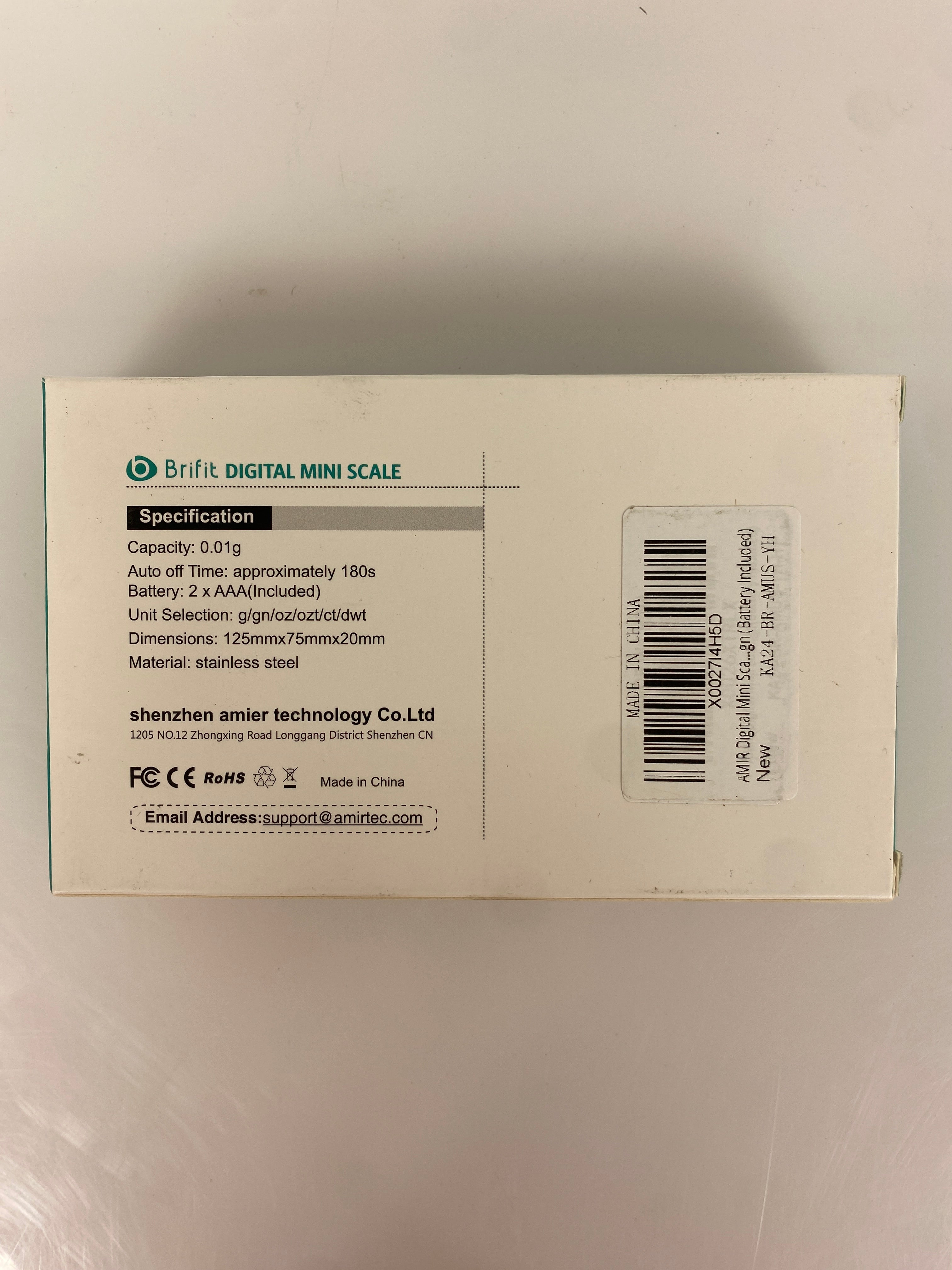Brifit Digital Mini Scale KA24/CS