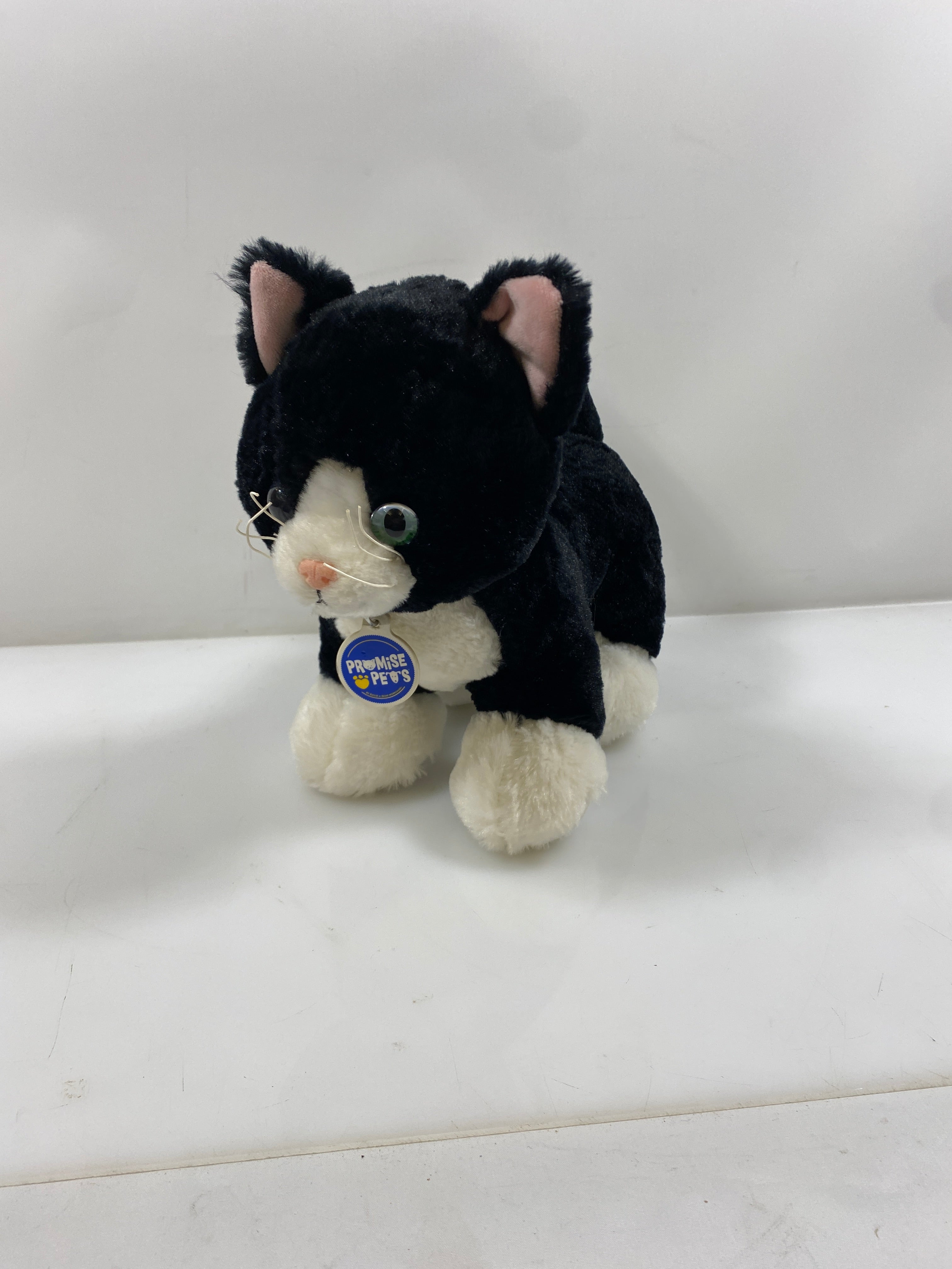 Build-A-Bear Promise Pets Tuxedo Cat w/ Collar Plush Toy