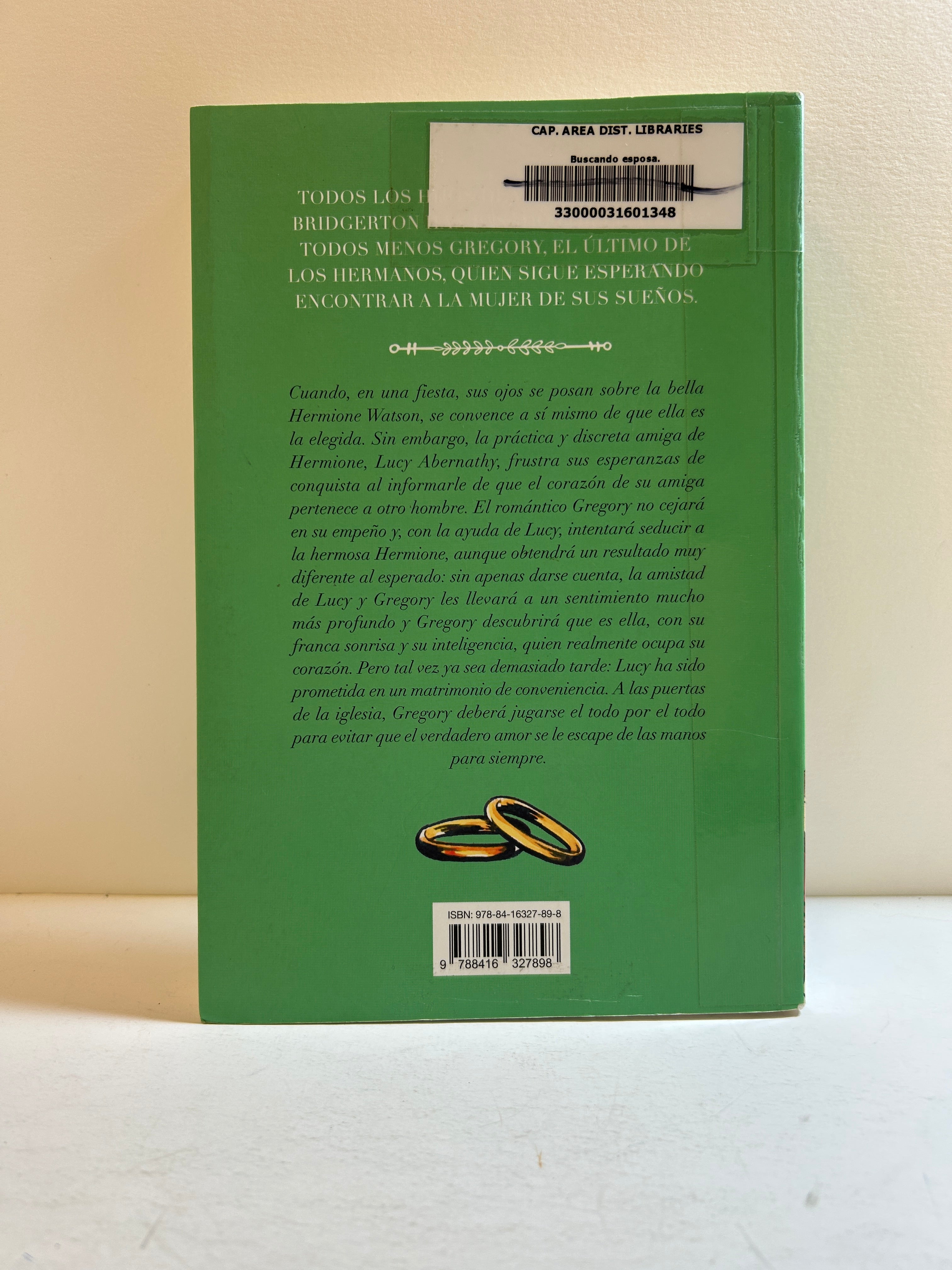 Buscando esposa (Bridgerton 8) Spanish Edition Tarde Paperback Ex-Library