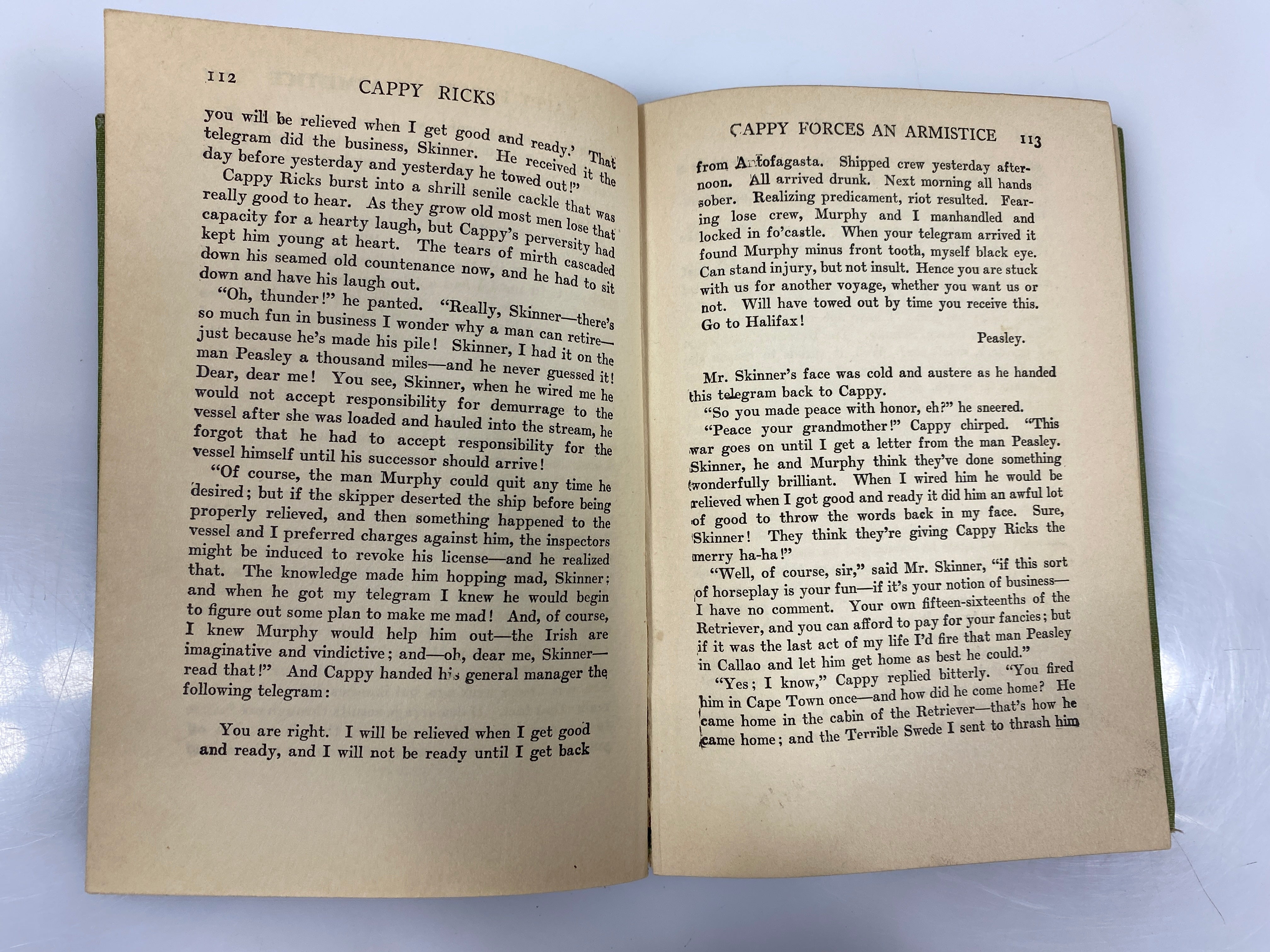 Cappy Ricks or The Subjugation of Matt Peasley by Kyne 1916 Ex-Library HC