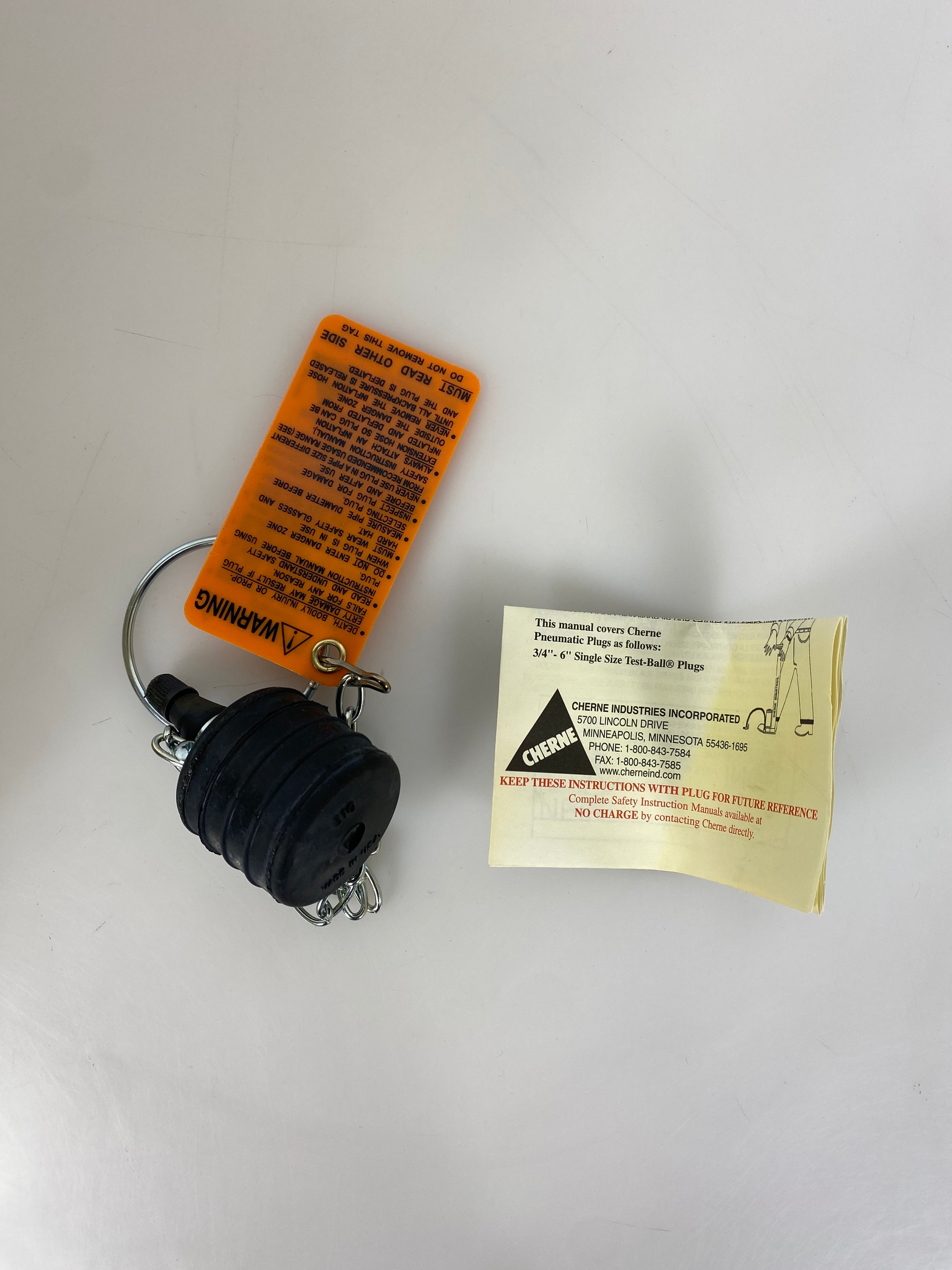 Cherne Test-Ball Plug Air Drain 2" Pack of 9