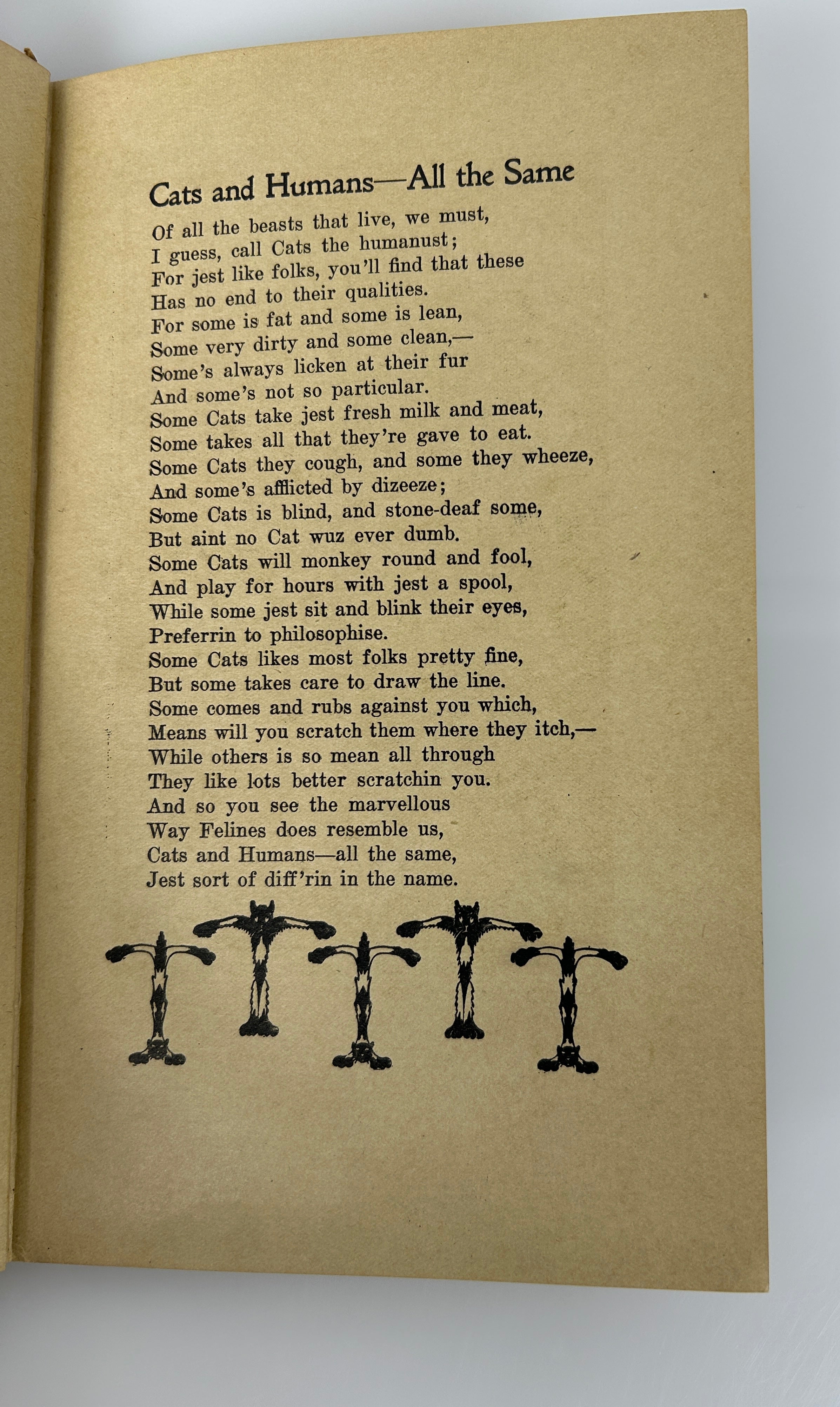 Christopher Cricket on Cats Euwer, Anthony Henderson 1909 2nd Ed