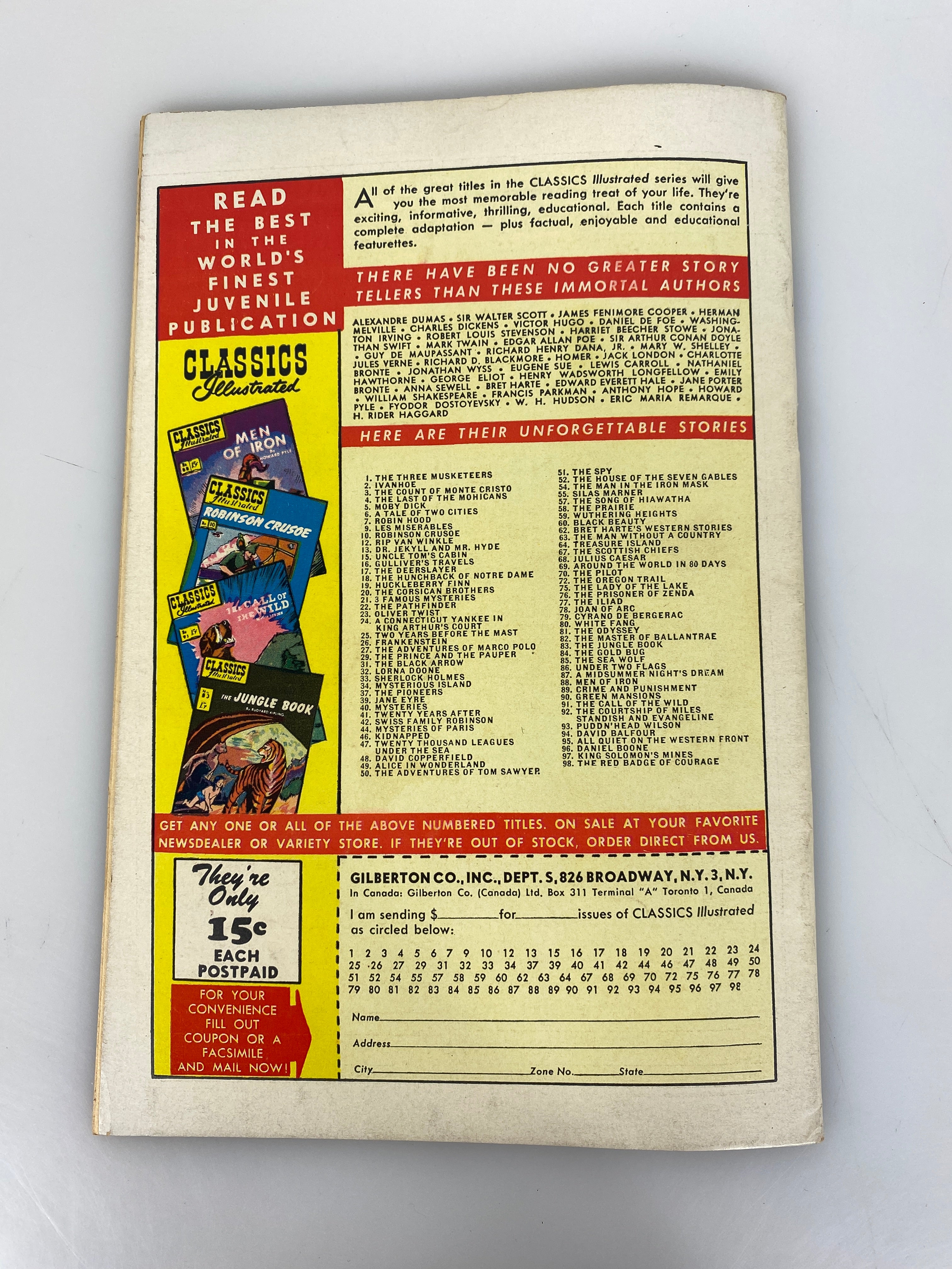 Classics Illustrated #98 The Red Badge of Courage hrn98