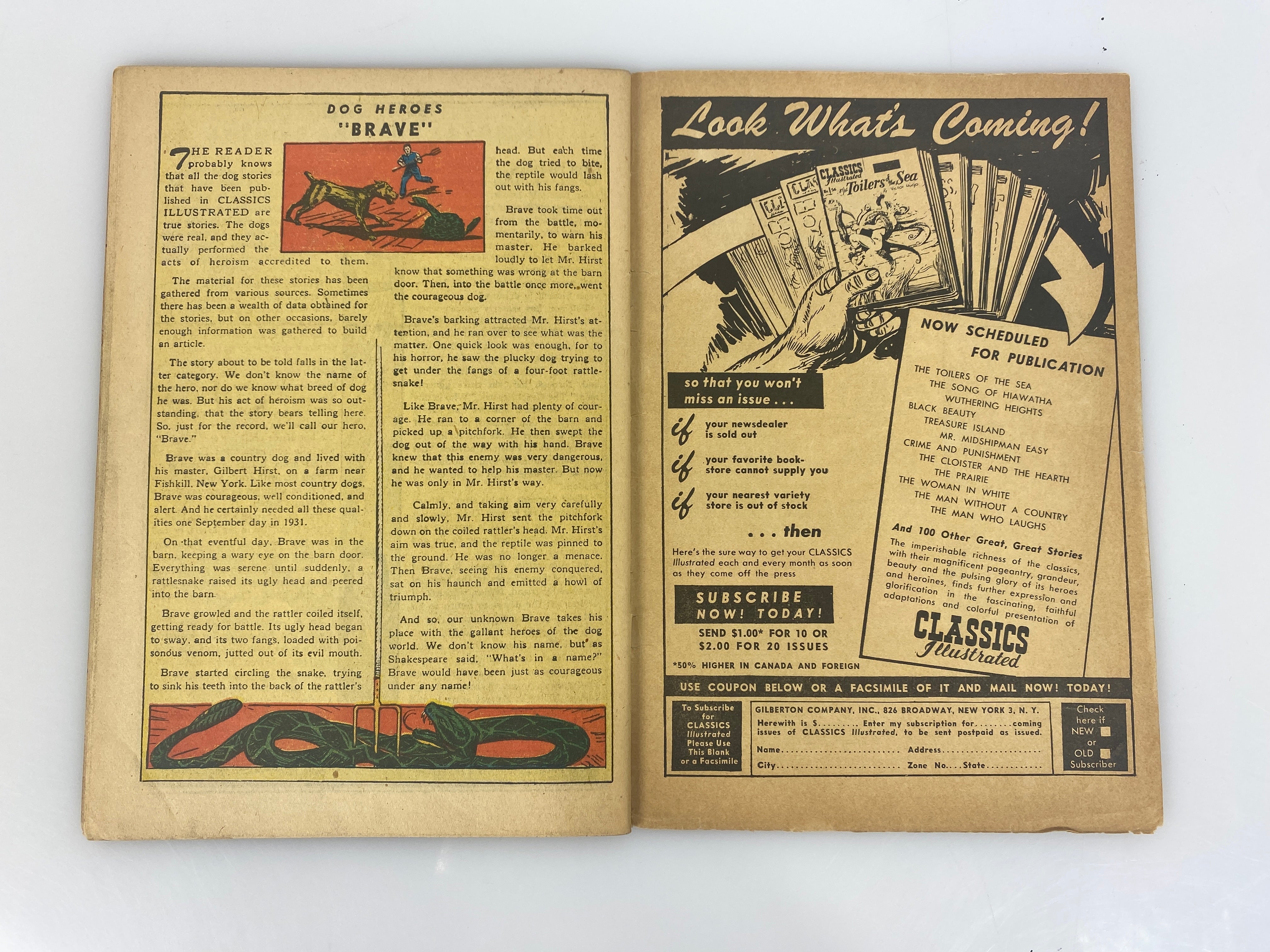 Classics Illustrated Man in the Iron Mask Alexandre Dumas No. 54  1948 HRM 55