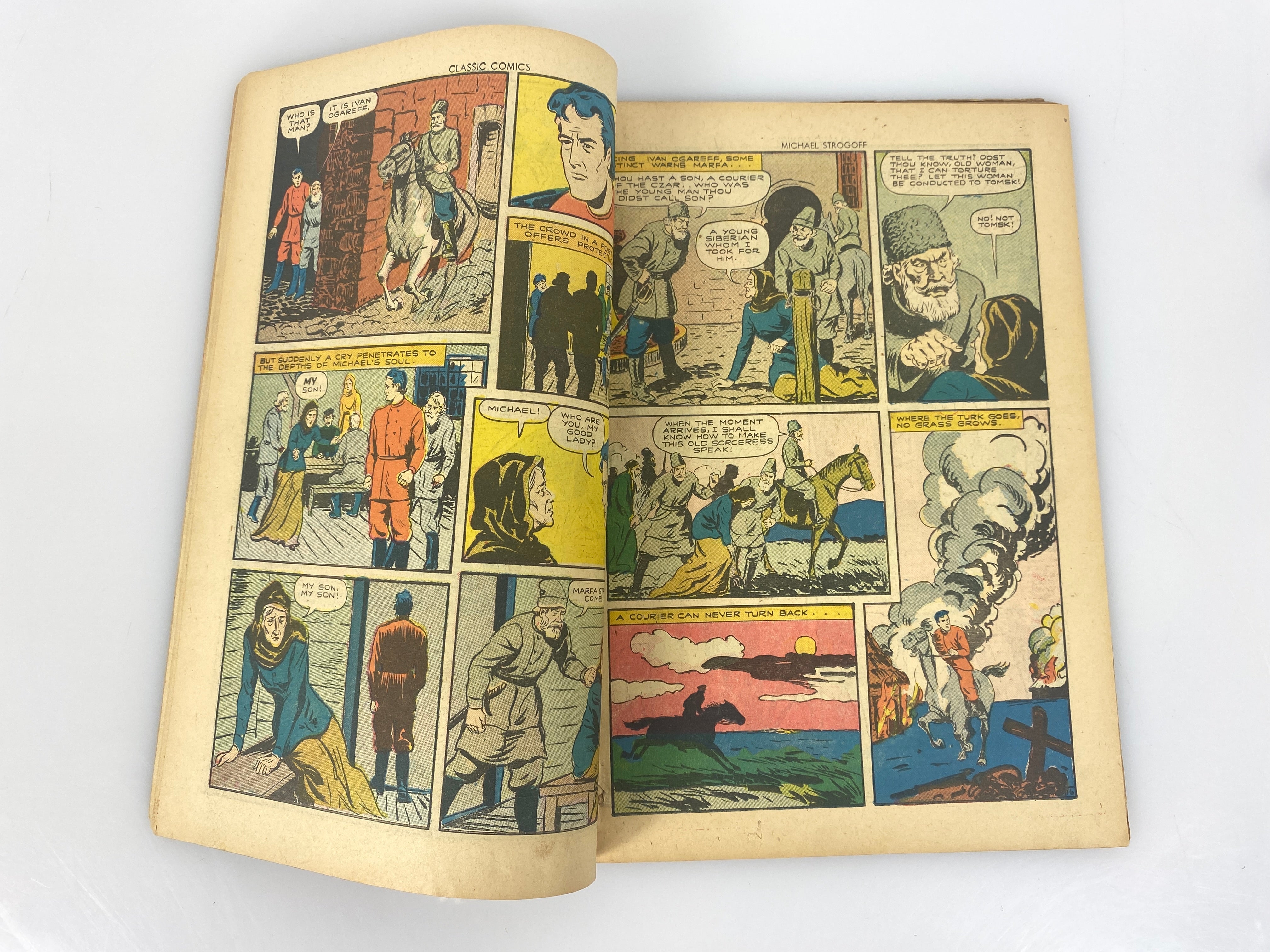 Classics Illustrated Michael Strogoff Jules Verne No. 28 1946 HRN28