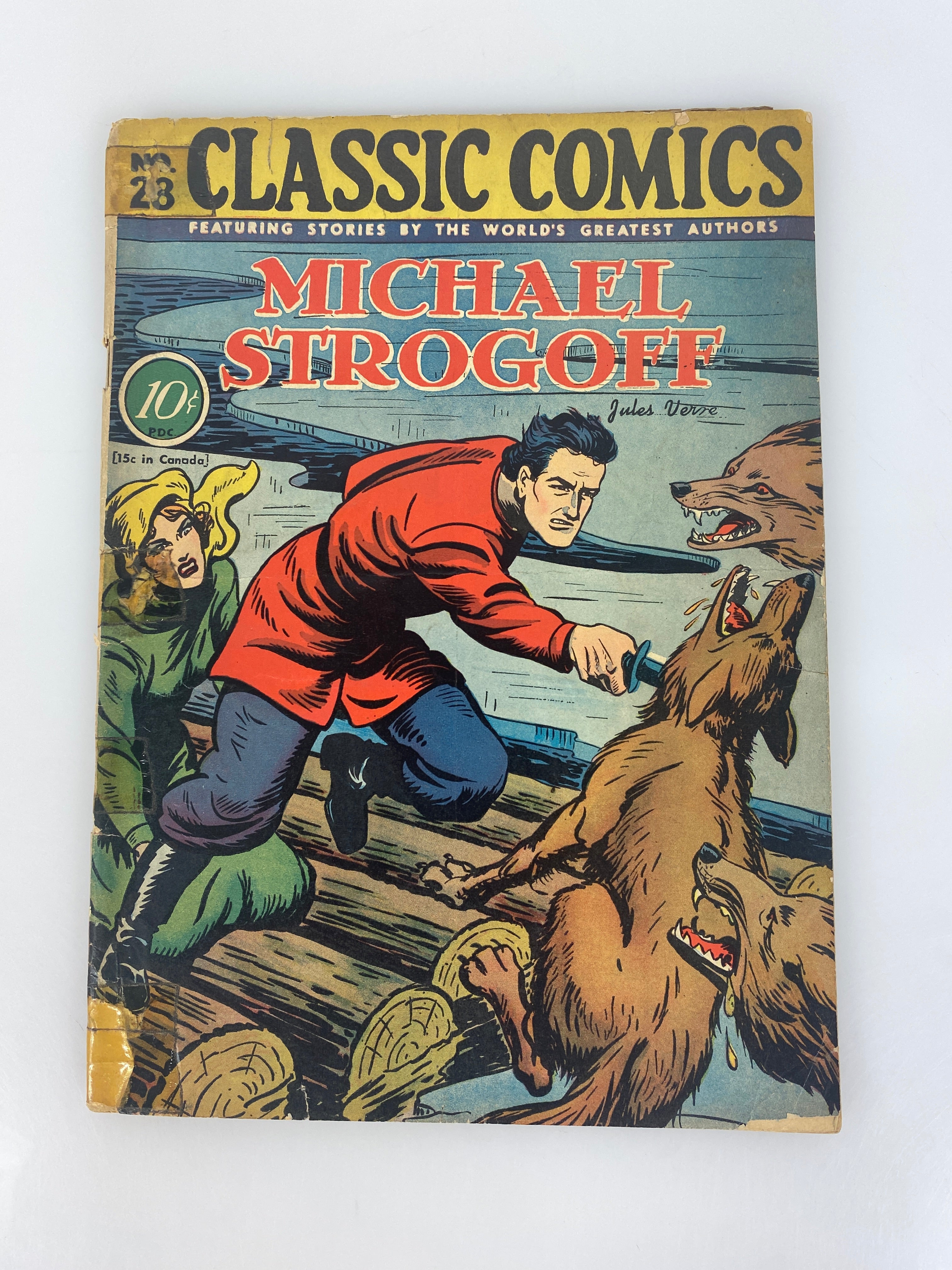 Classics Illustrated Michael Strogoff Jules Verne No. 28 1946 HRN28