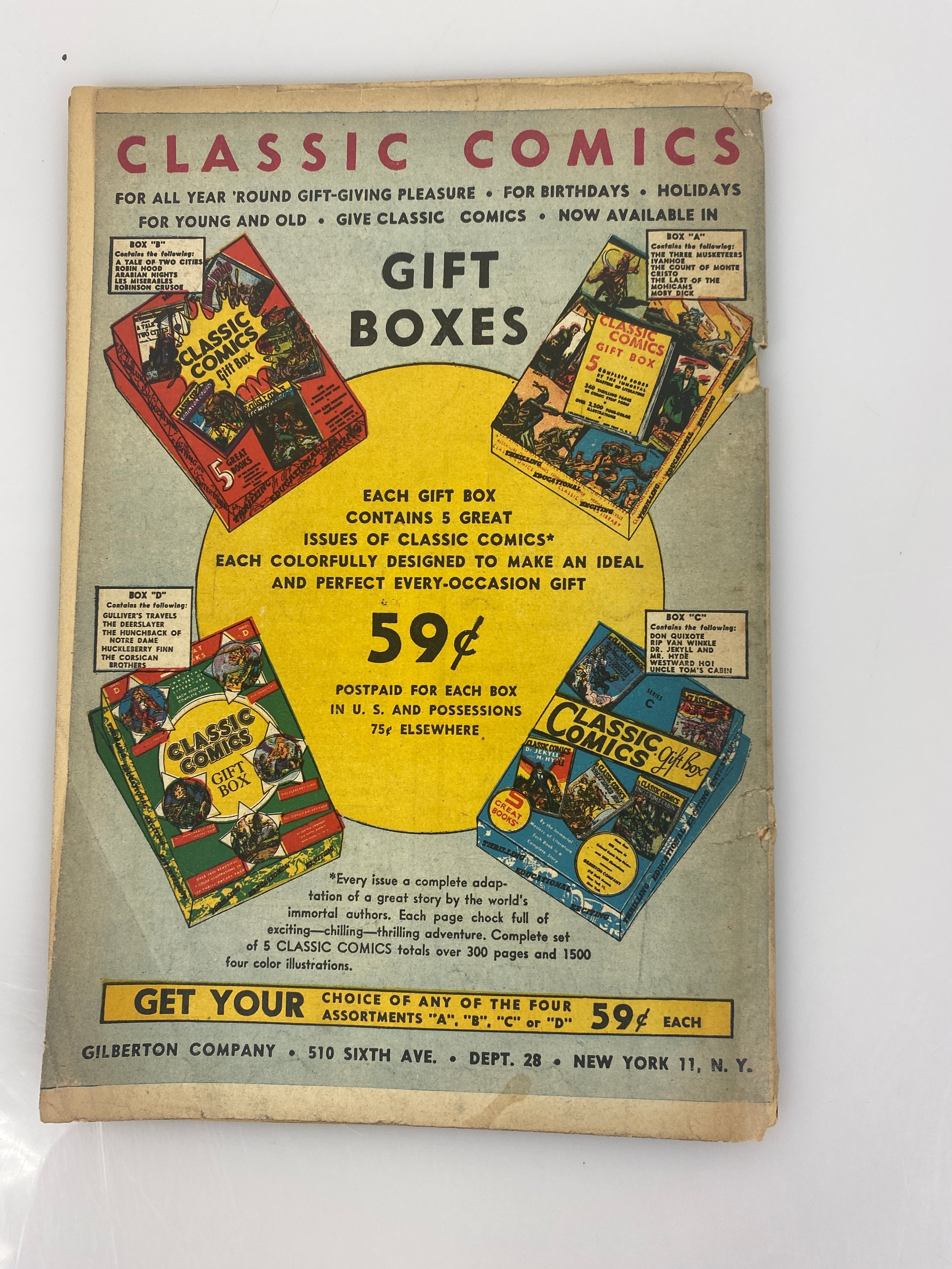 Classics Illustrated Moonstone William Wilke Collins No. 30 1944 HRN30