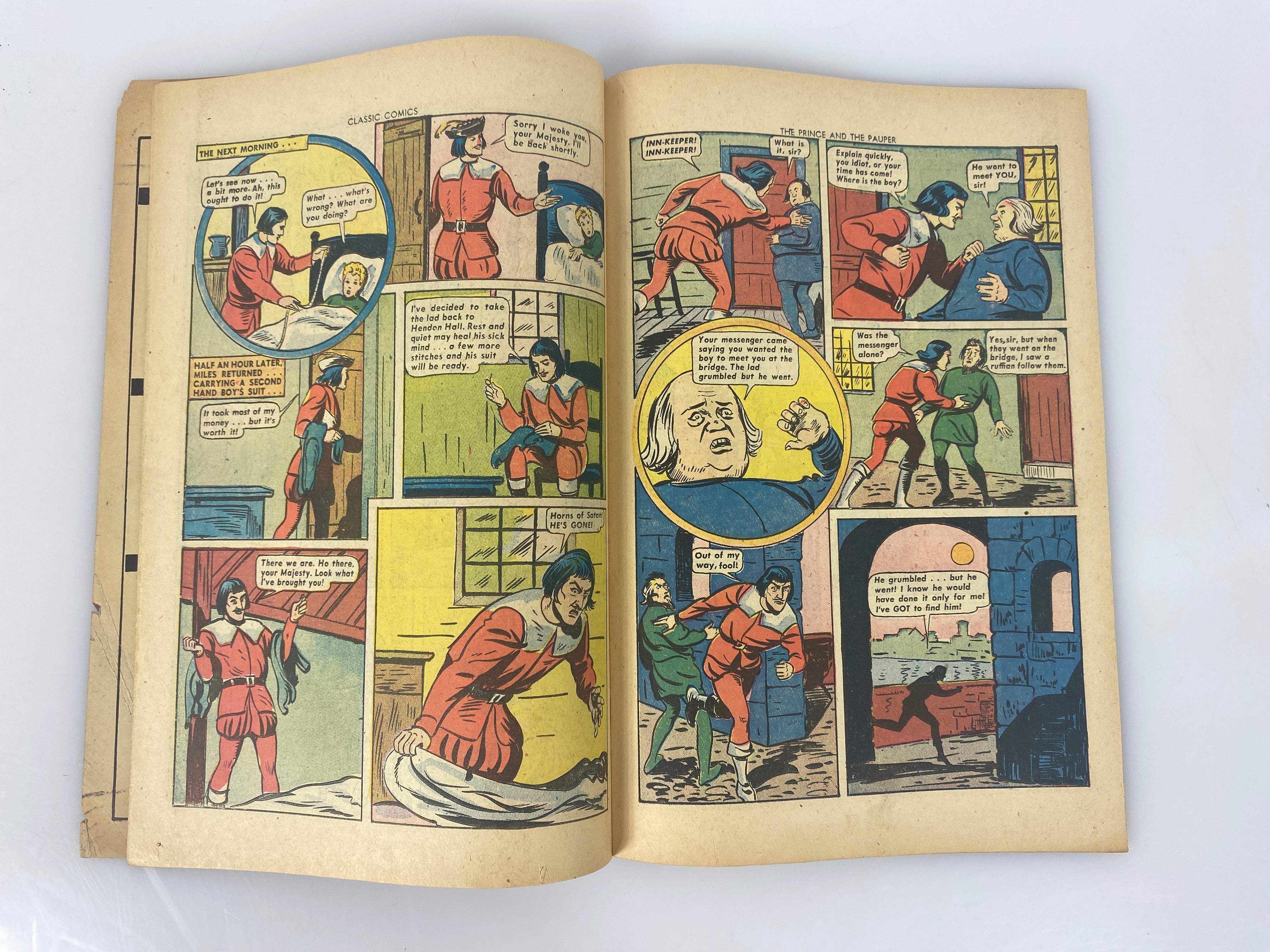 Classics Illustrated Prince and the Pauper Mark Twain No. 29 1946 HRN29