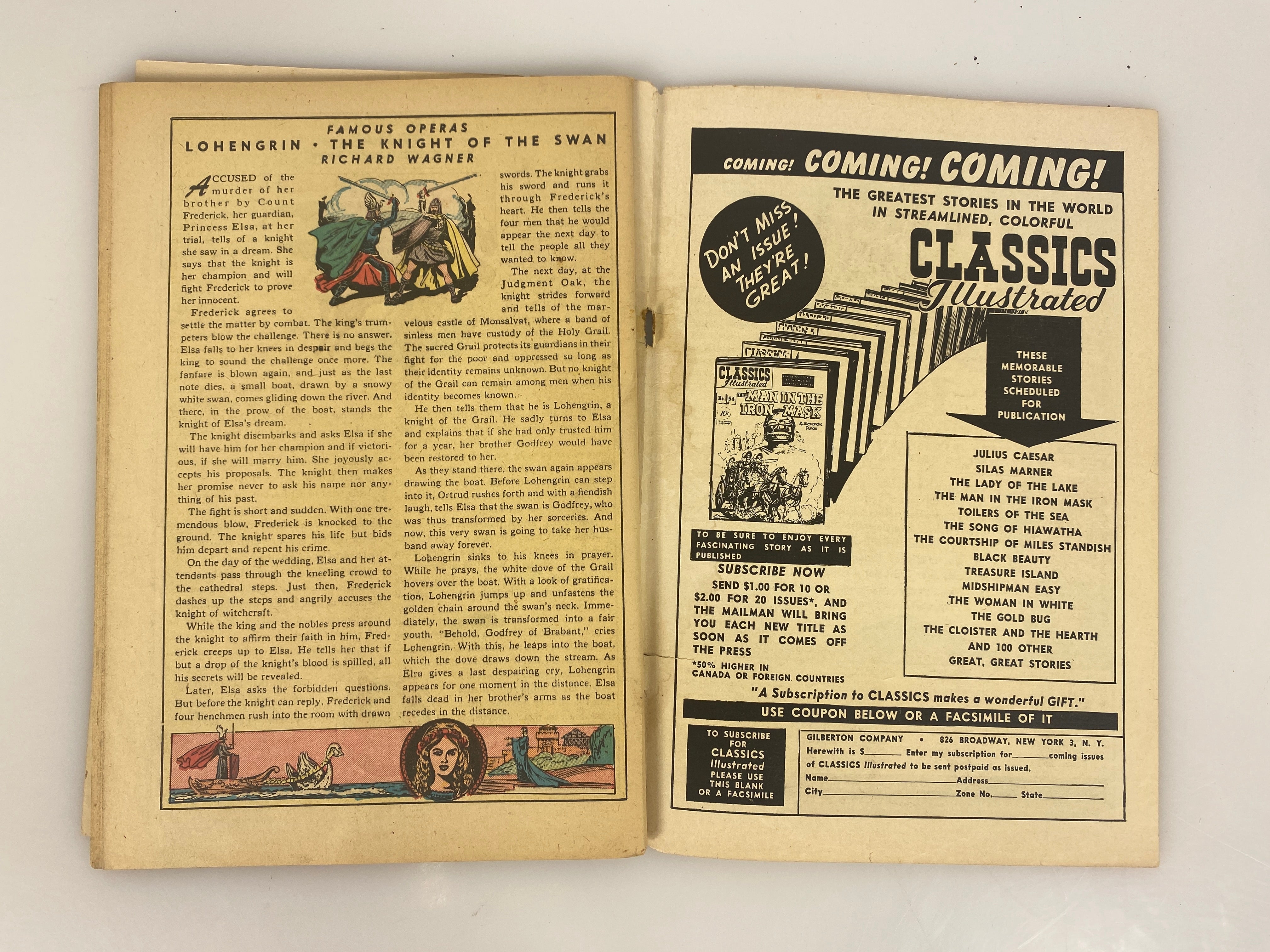 Classics Illustrated Spy James Fenimore Cooper No. 51 Original Issue 1948